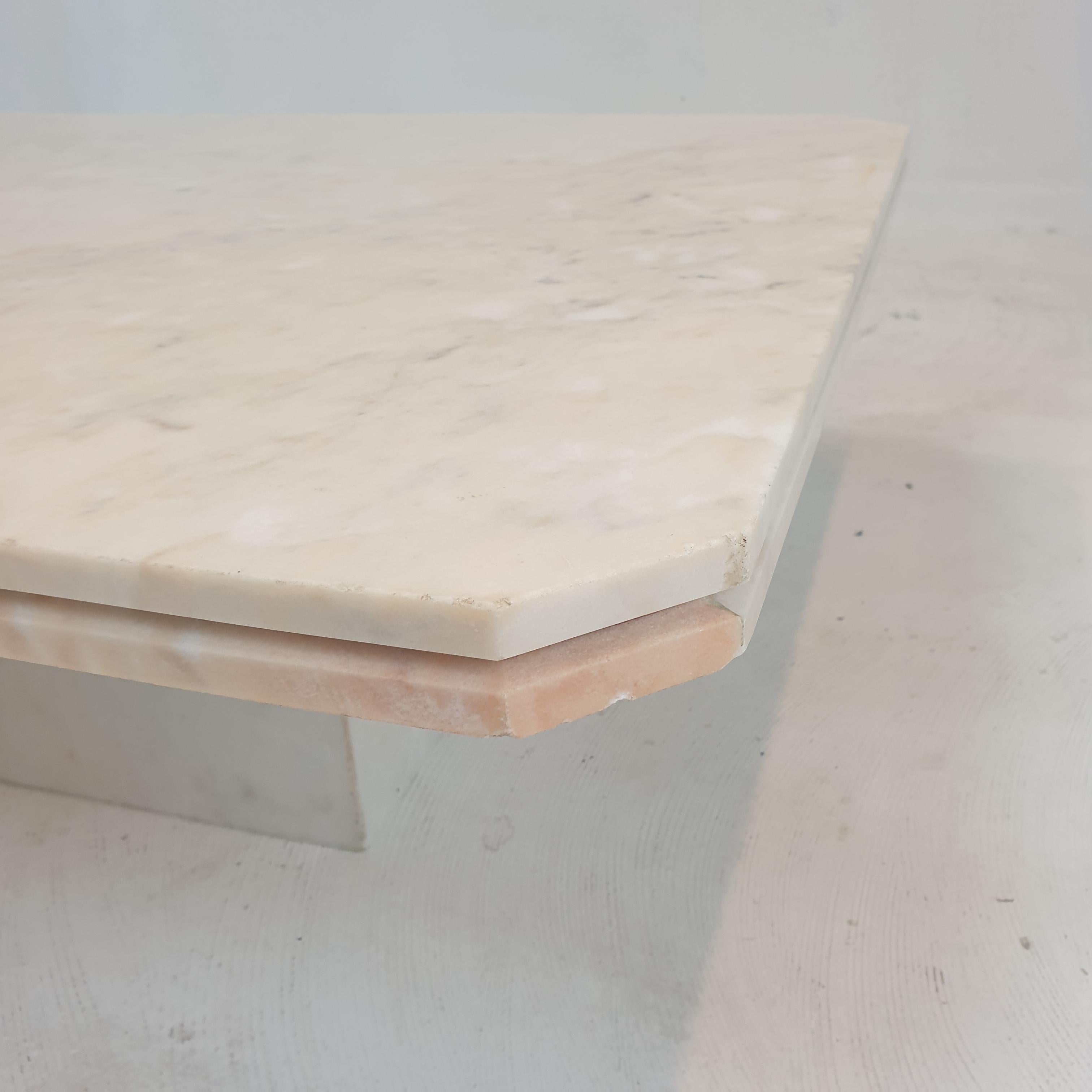 Italian Marble Coffee Table, 1970's For Sale 7