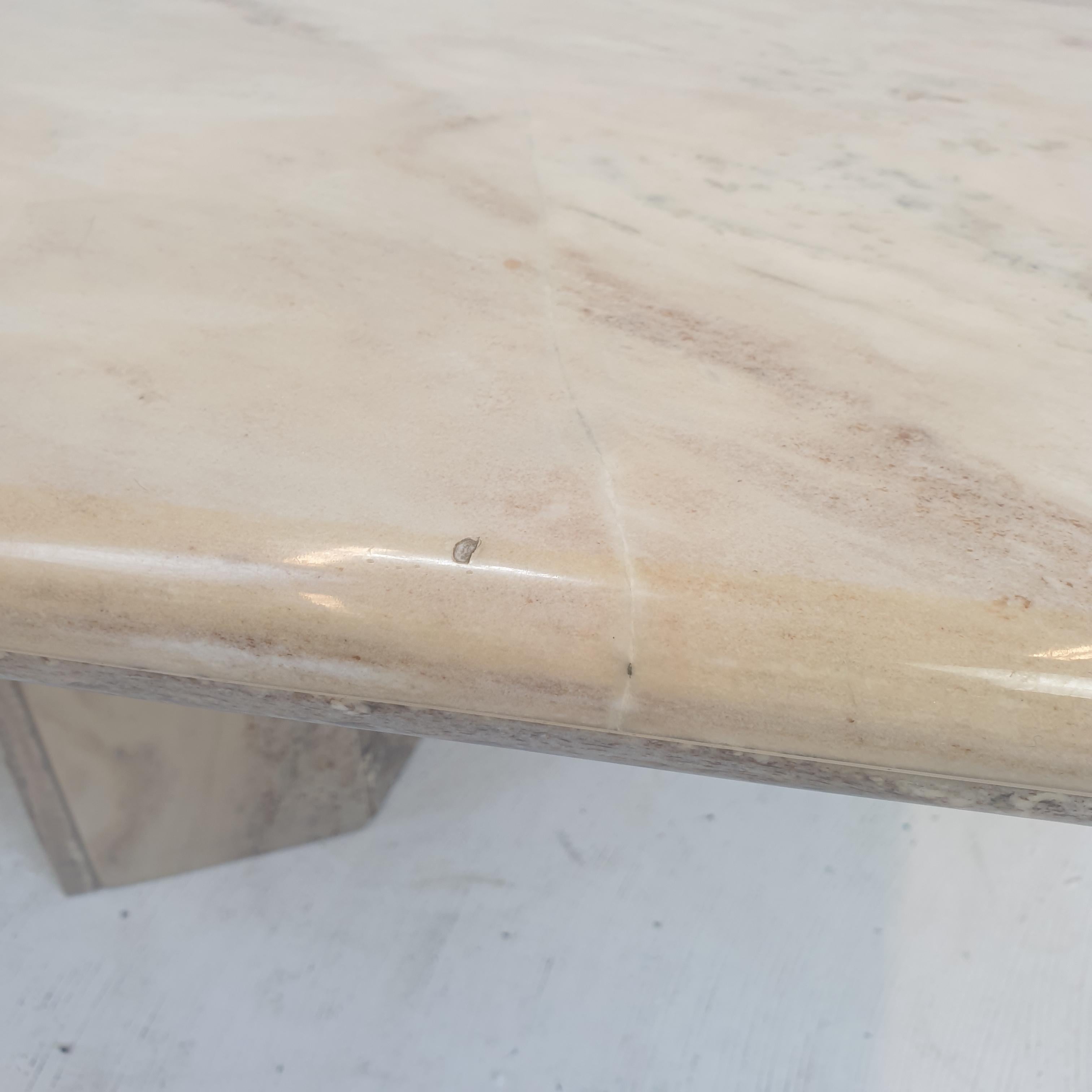 Italian Marble Coffee Table, 1970's For Sale 8