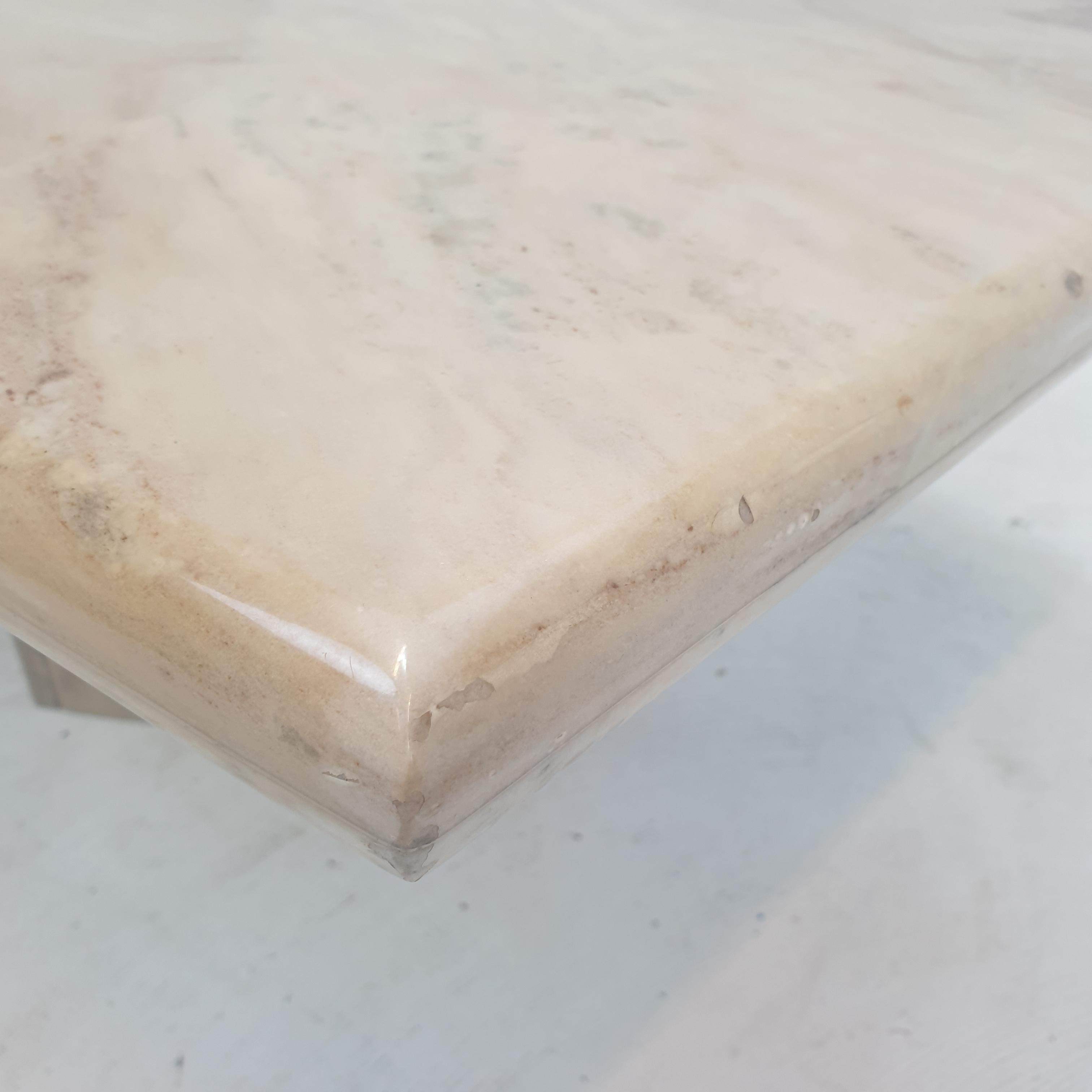 Italian Marble Coffee Table, 1970's For Sale 9