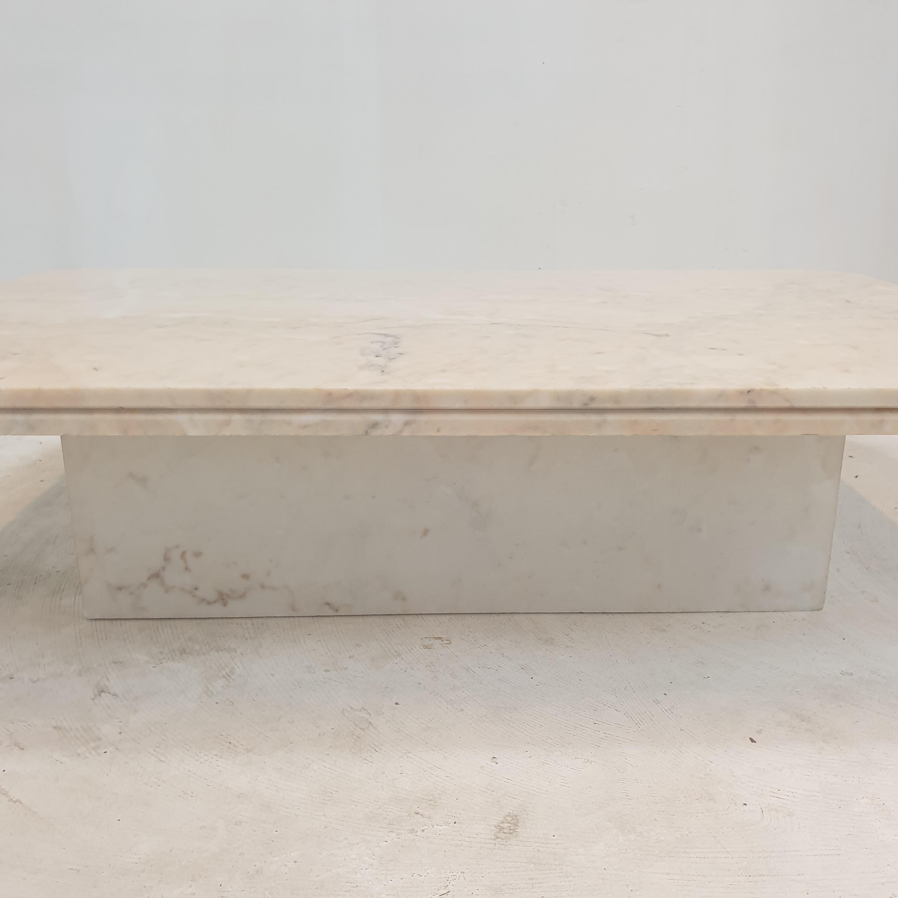 Italian Marble Coffee Table, 1970's For Sale 9