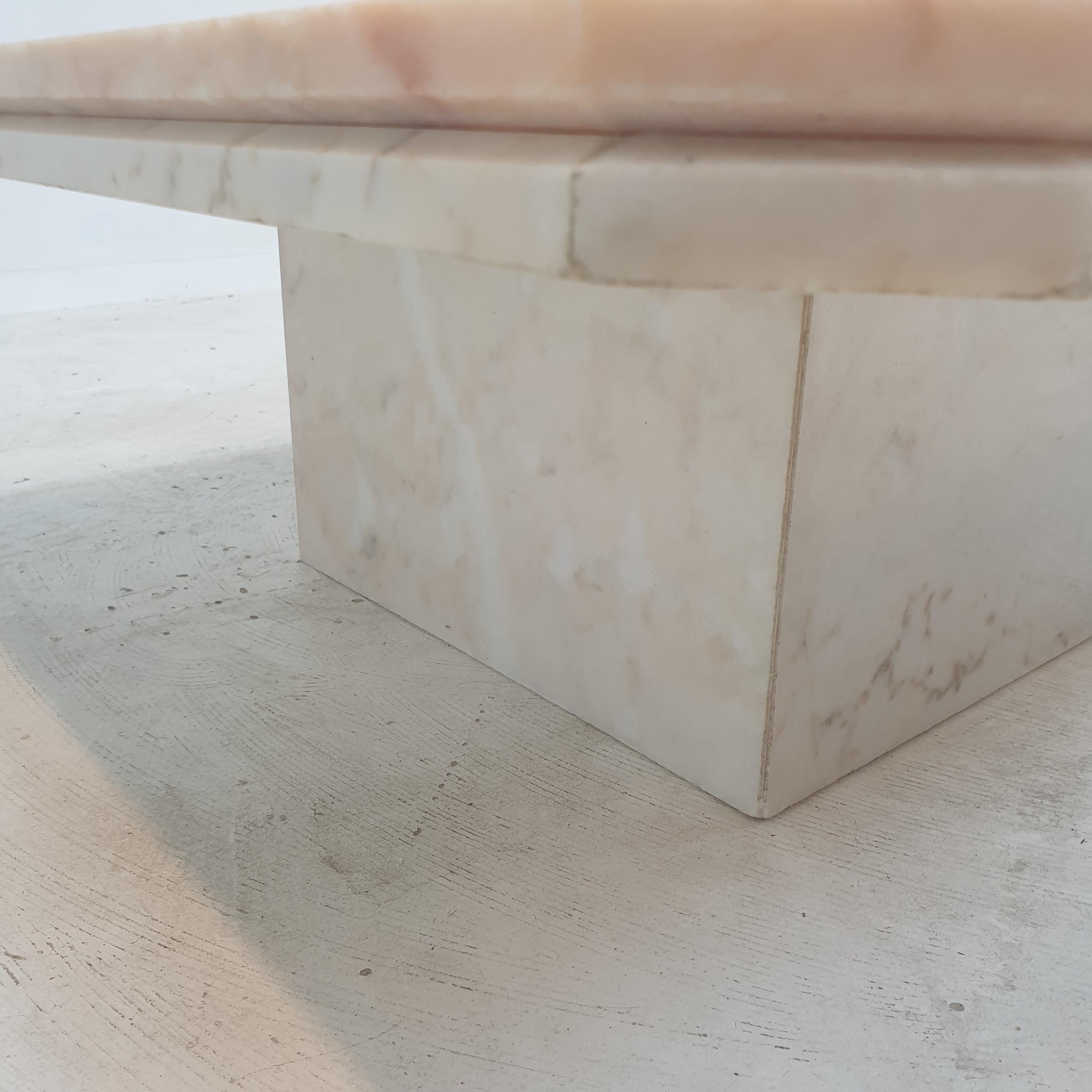 Italian Marble Coffee Table, 1970's For Sale 13