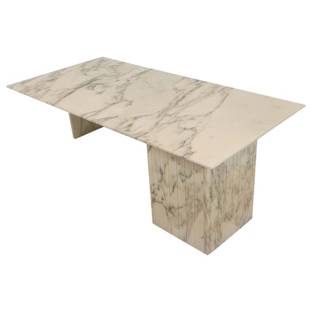 Object Contrast Example Vintage 1970s Italian Carrara and Bardiglio Marble Inlaid Coffee Table ...