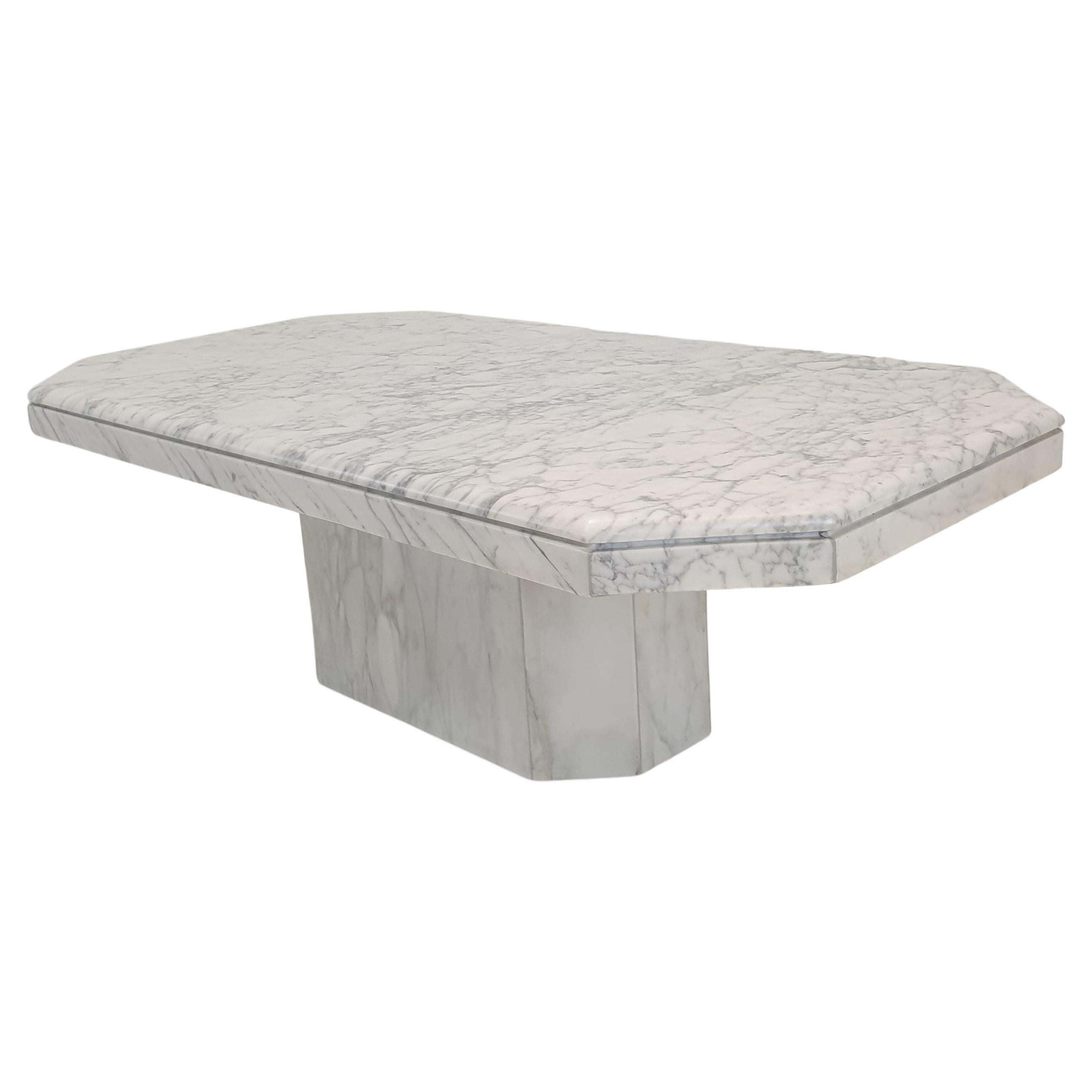 Italian Marble Coffee Table, 1970's For Sale