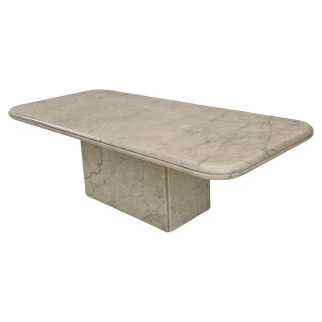 Object Contrast Example Vintage 1970s Italian Carrara and Bardiglio Marble Inlaid Coffee Table ...
