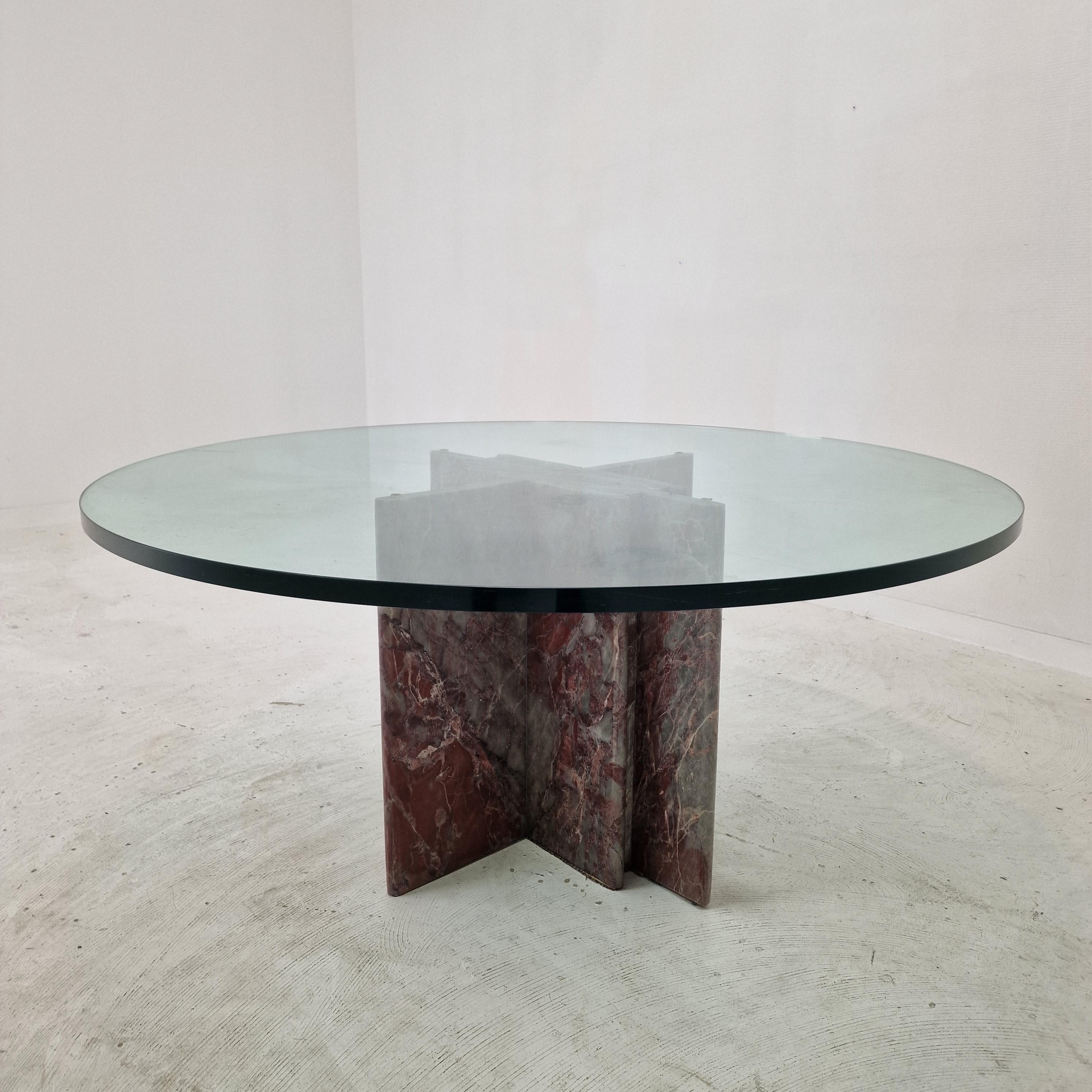 Italian Marble Coffee Table, 1980's For Sale 9