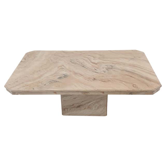 Object Contrast Example Vintage 1970s Italian Carrara and Bardiglio Marble Inlaid Coffee Table ...