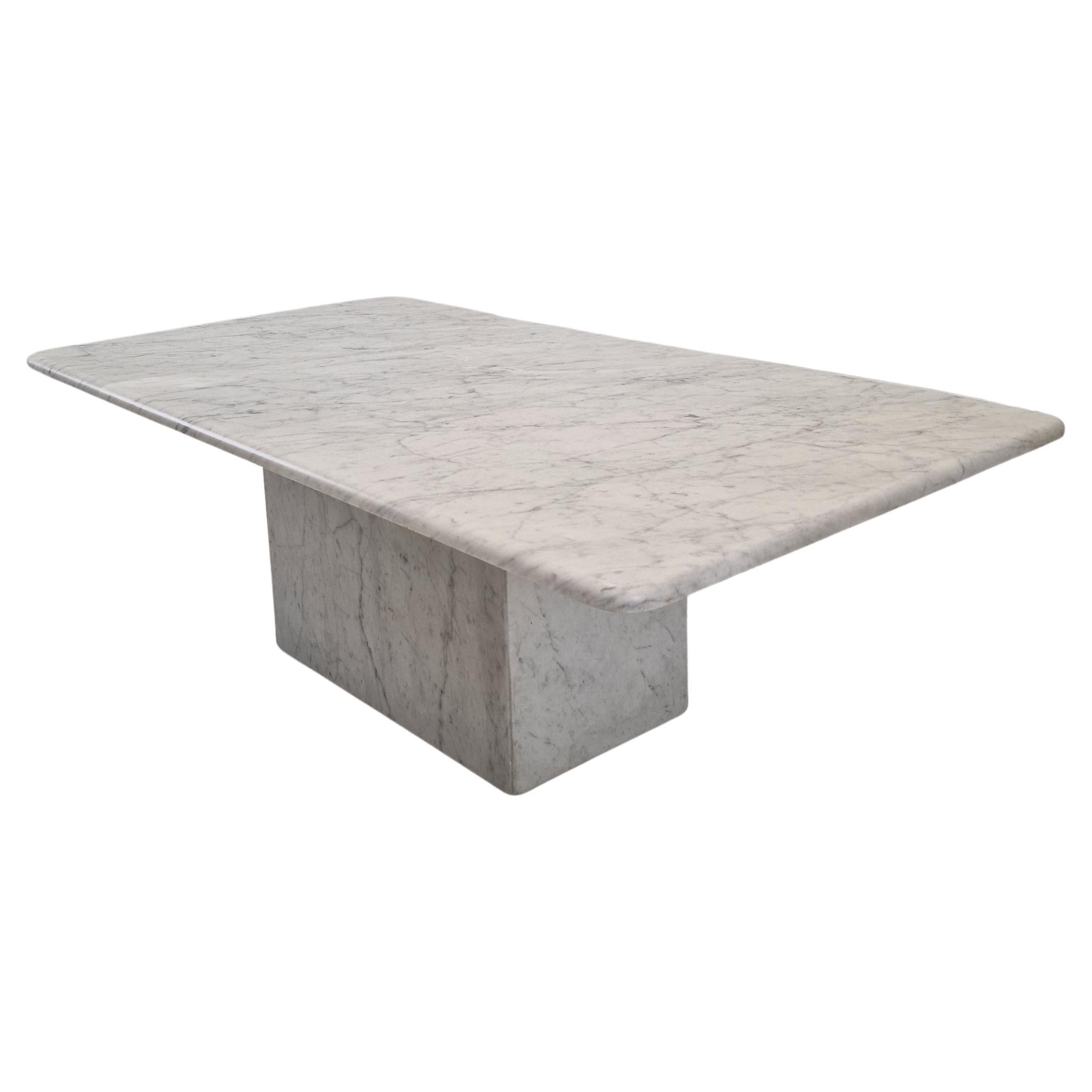 Italian Marble Coffee Table, 1980s For Sale