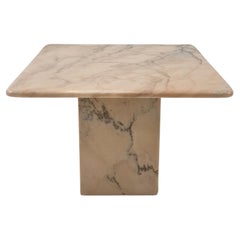 Table basse italienne en marbre, années 1980