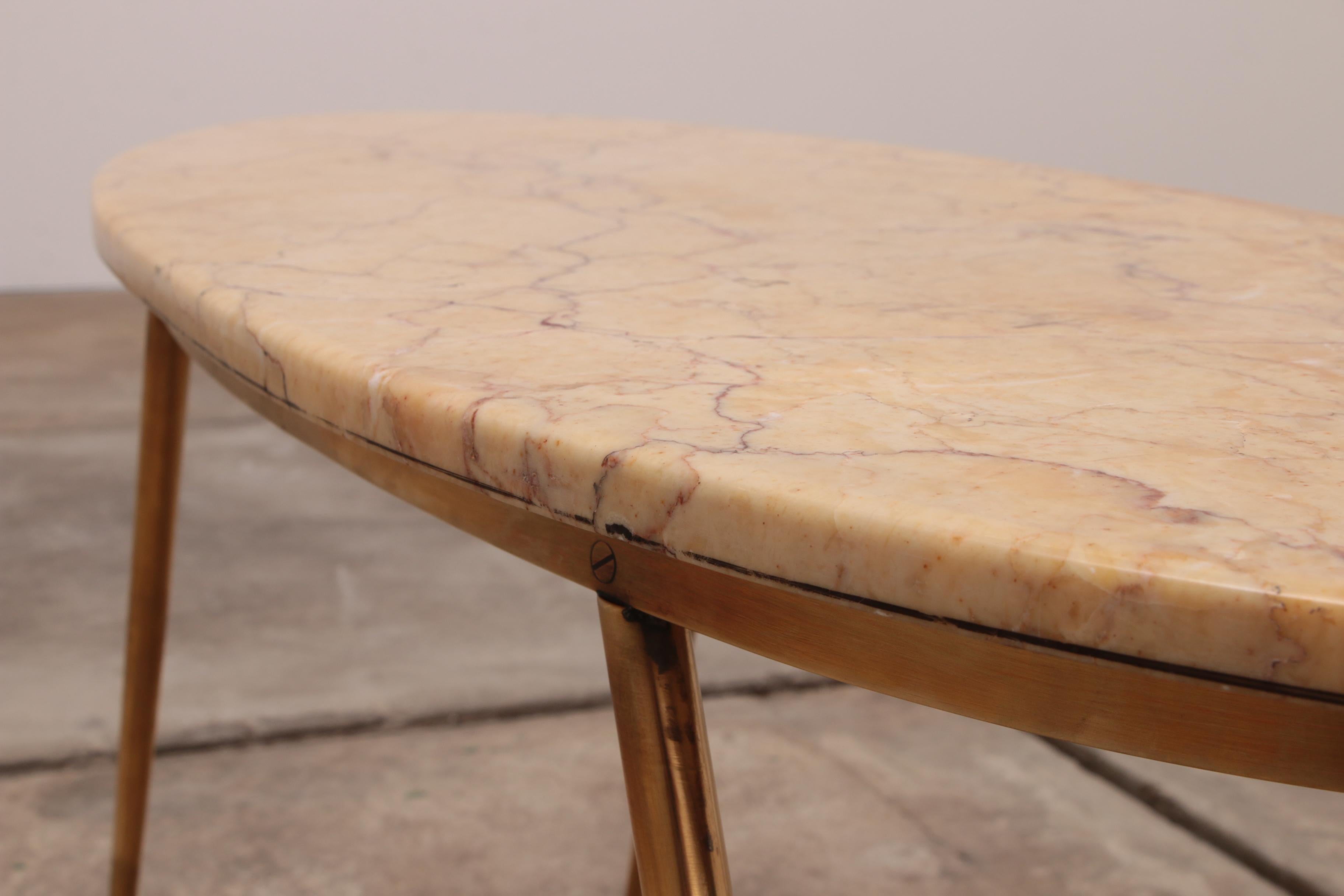 Italian Marble Coffee Table with Beautiful Mixed Top, 1960 6