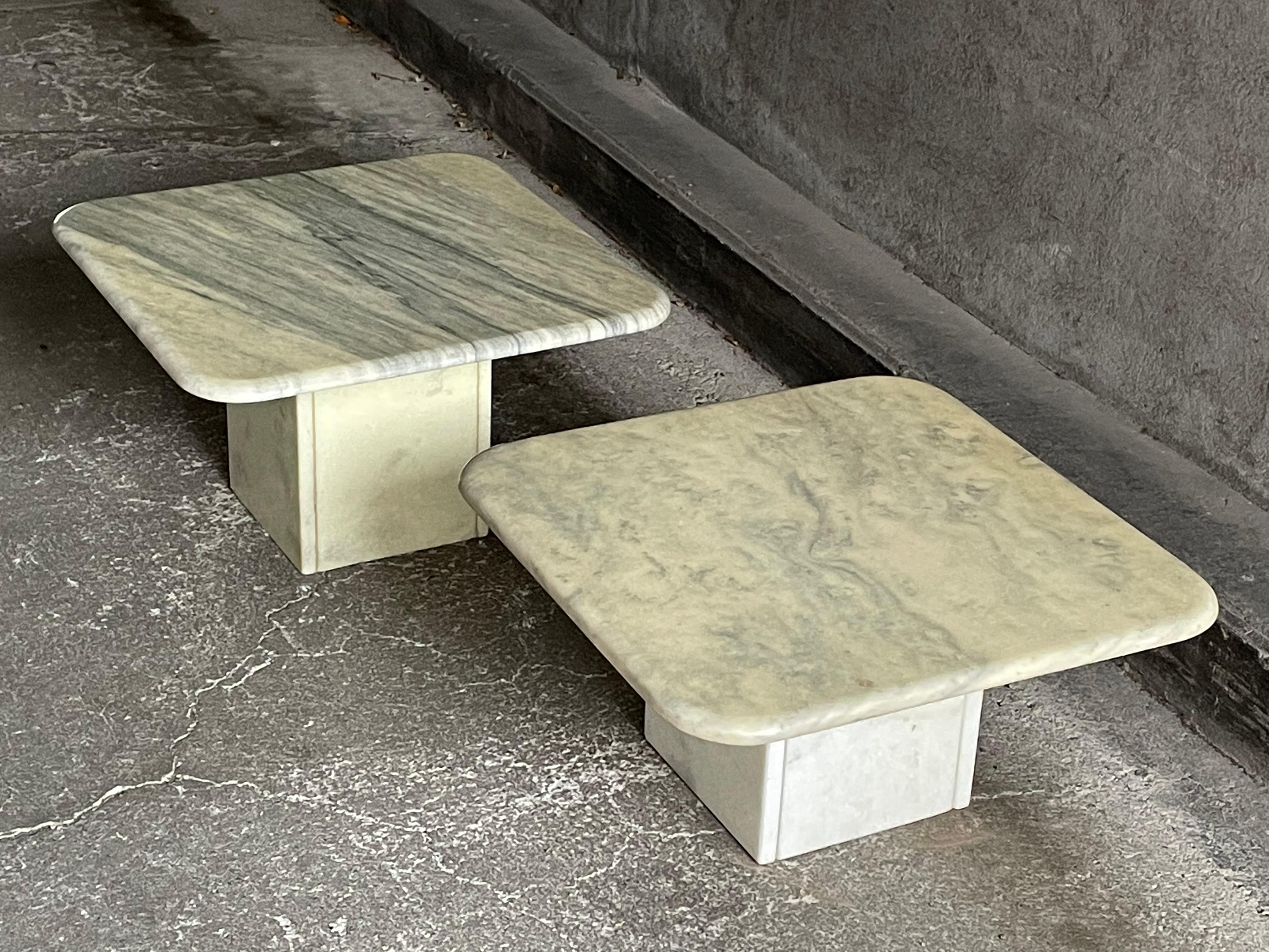 Italian Marble Coffee Tables, 1960s, Set of 2 For Sale 6