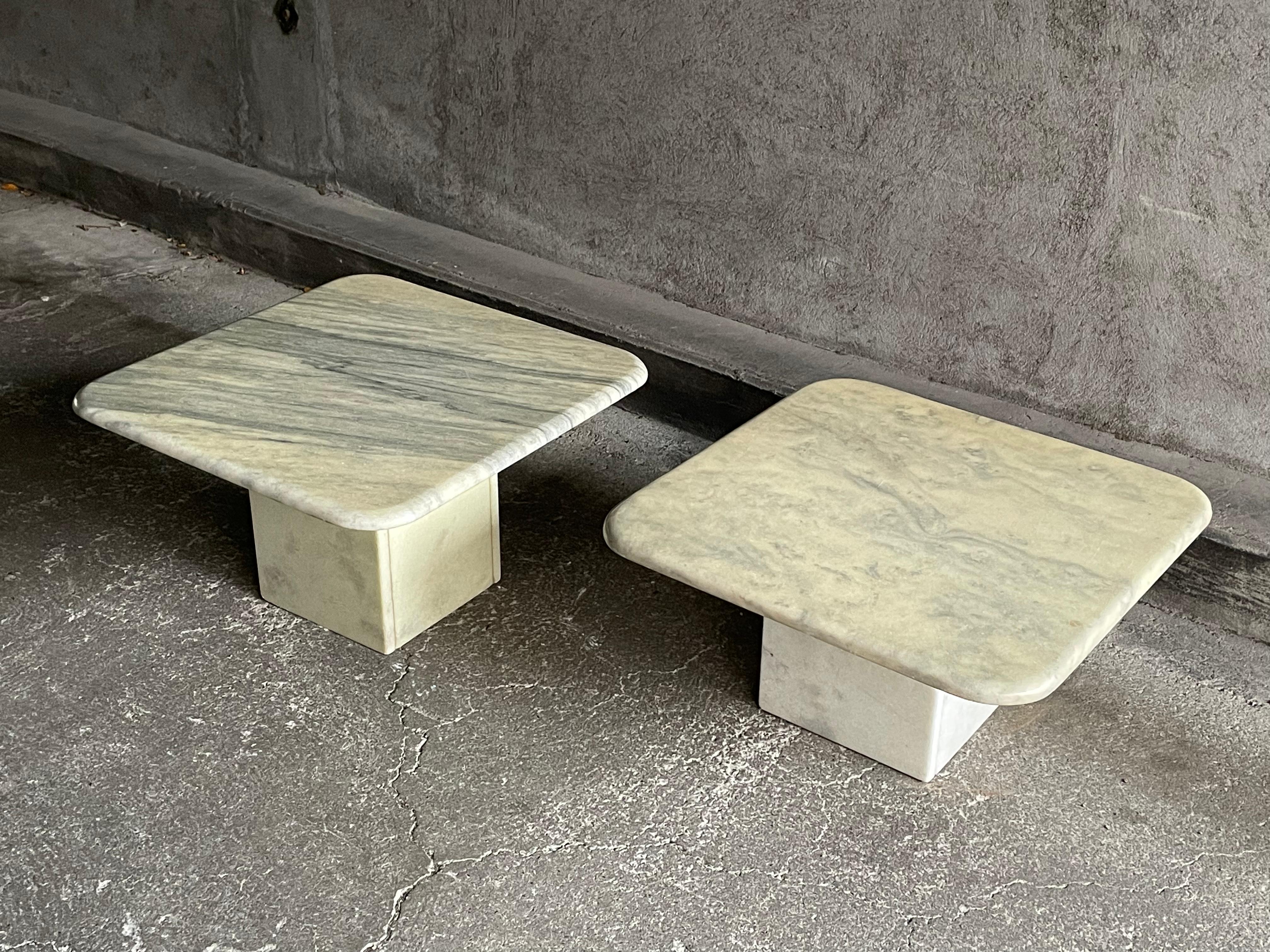 Italian Marble Coffee Tables, 1960s, Set of 2 For Sale 8