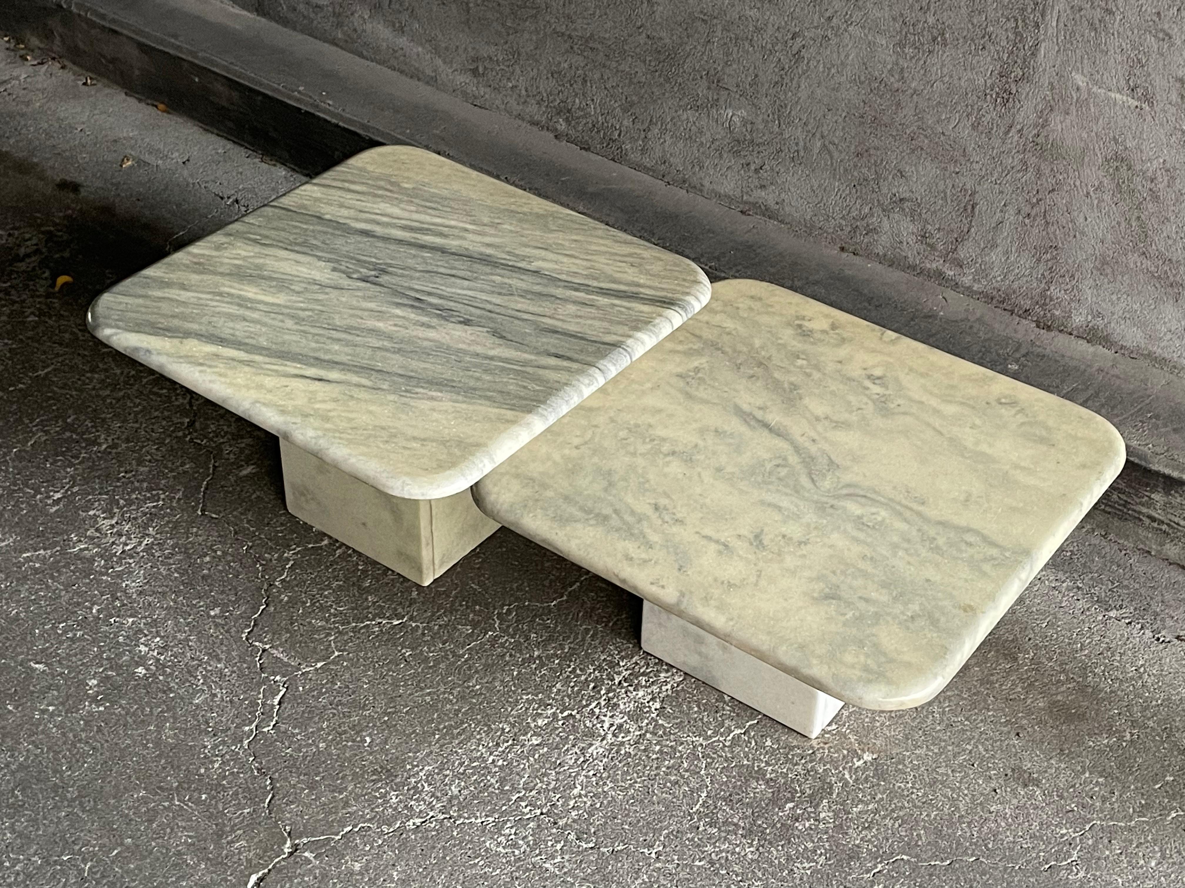 Italian Marble Coffee Tables, 1960s, Set of 2 For Sale 11
