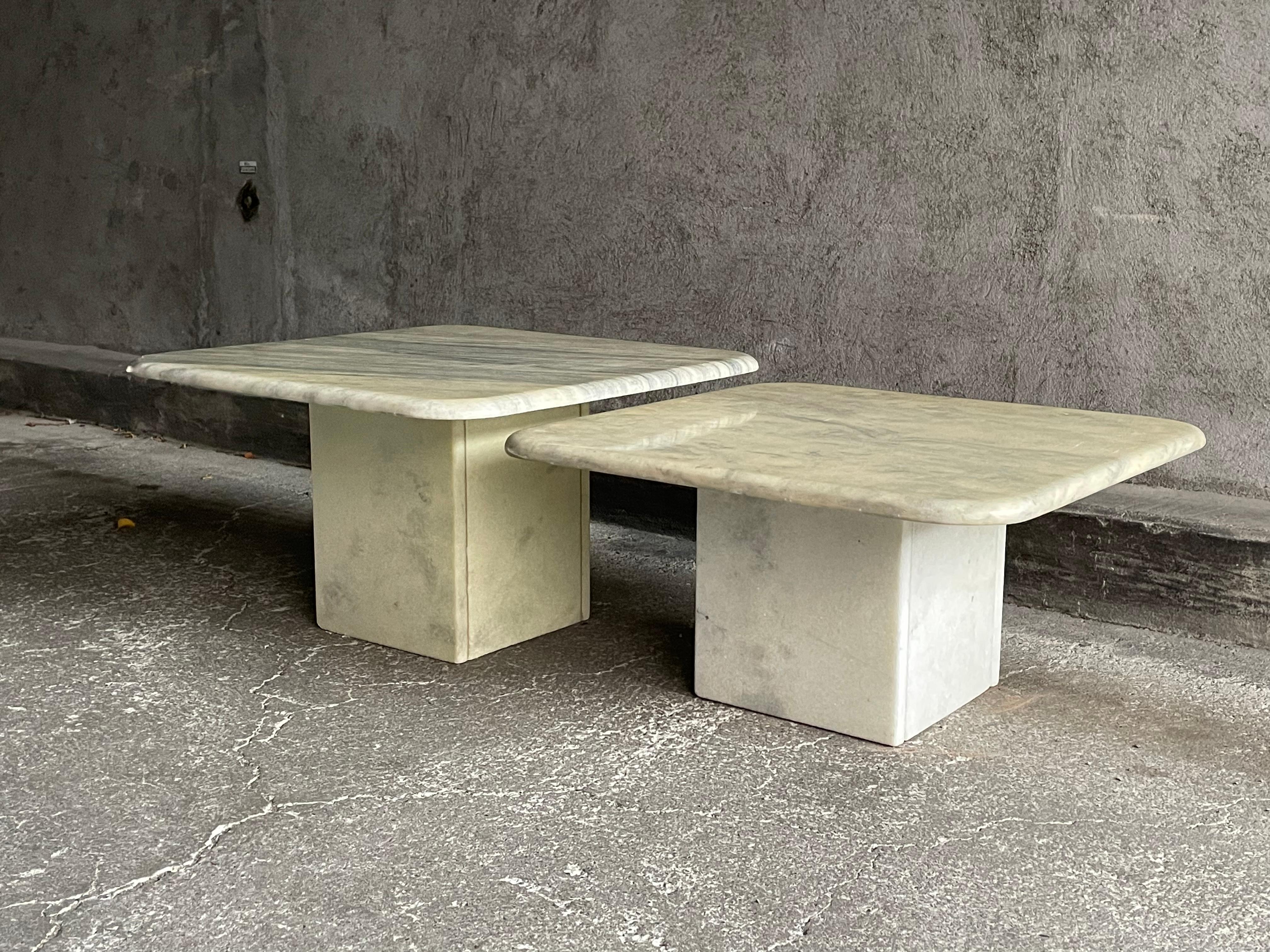 Italian Marble Coffee Tables, 1960s, Set of 2 For Sale 12