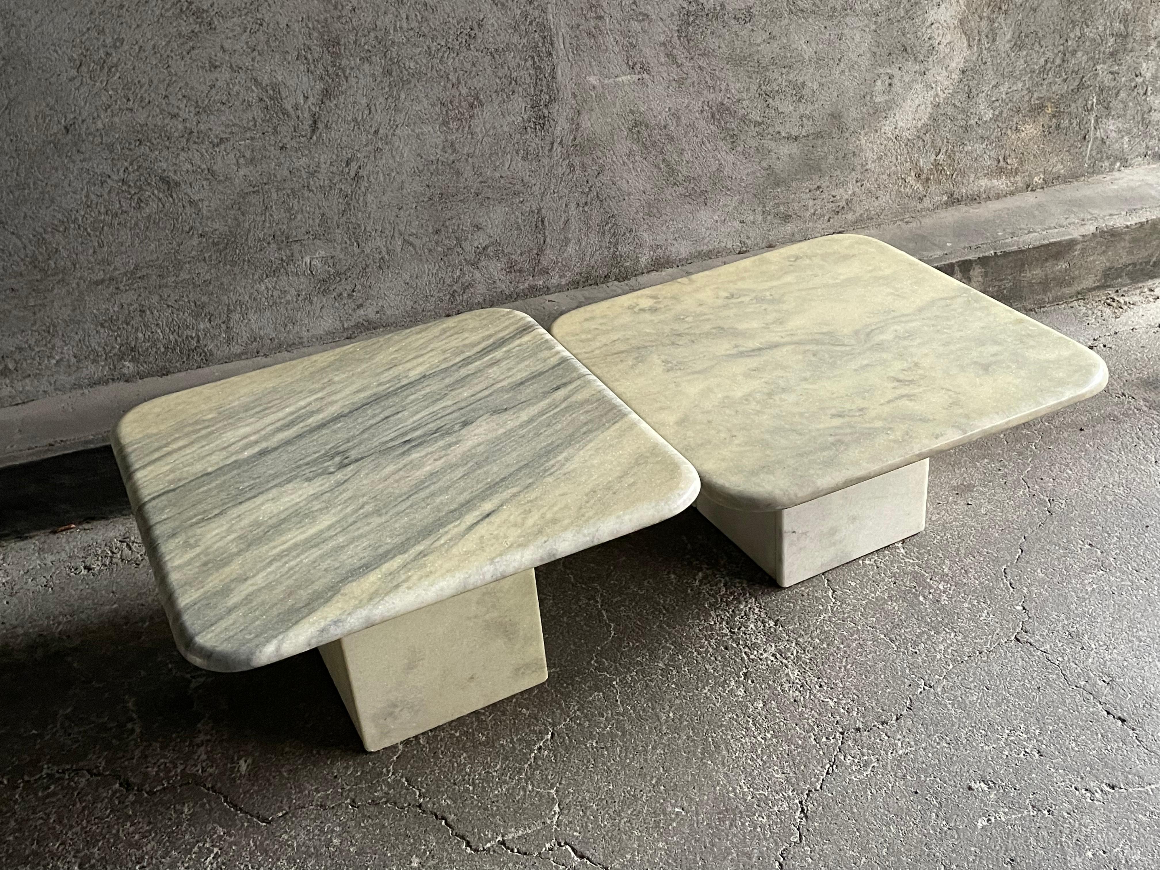 Italian Marble Coffee Tables, 1960s, Set of 2 For Sale 13