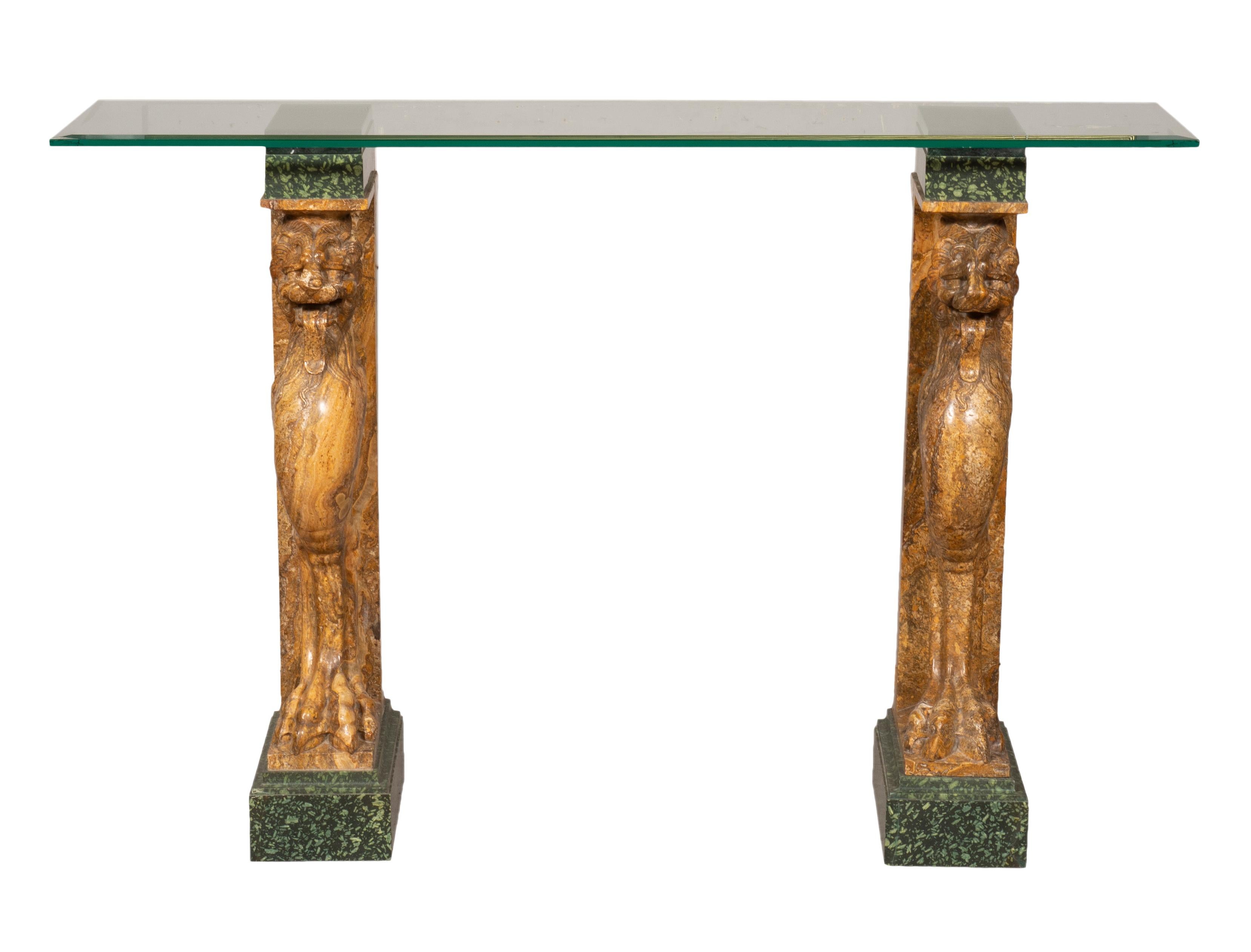 Italian Marble Console Table For Sale 2