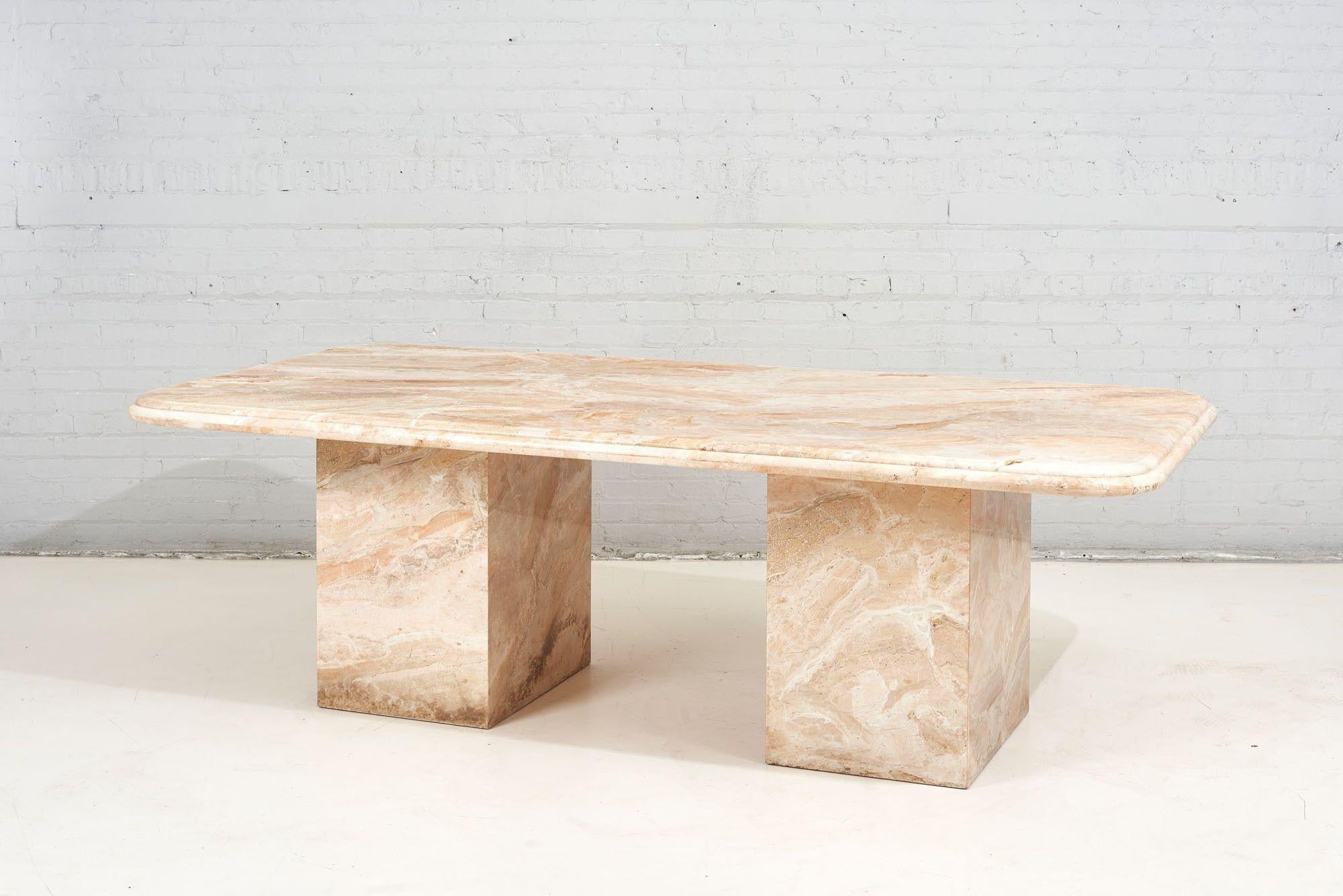 Mid-Century Modern Italian Marble Dining Table, 1970 For Sale