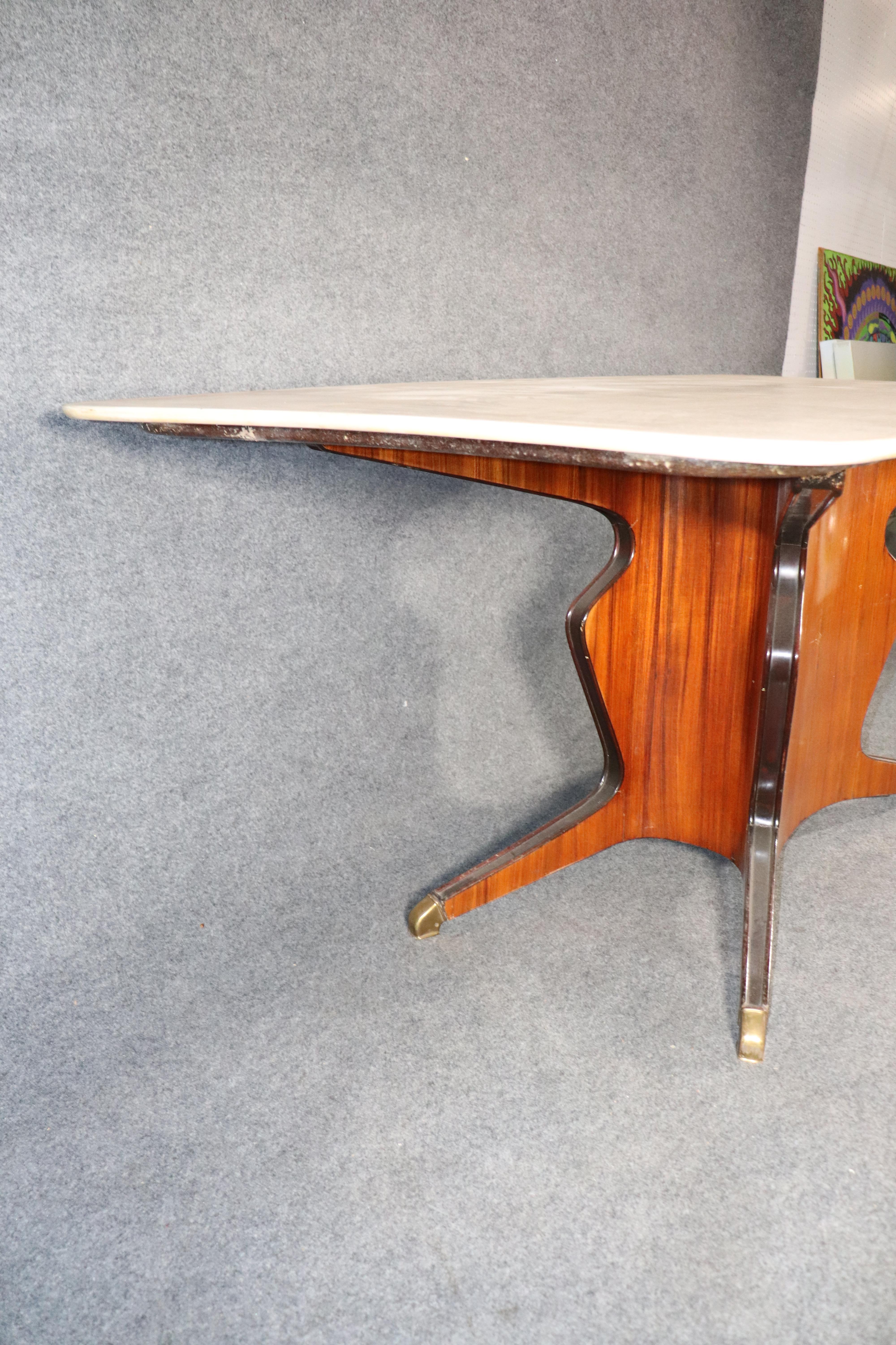 Mid-Century Modern Italian Marble Dining Table For Sale