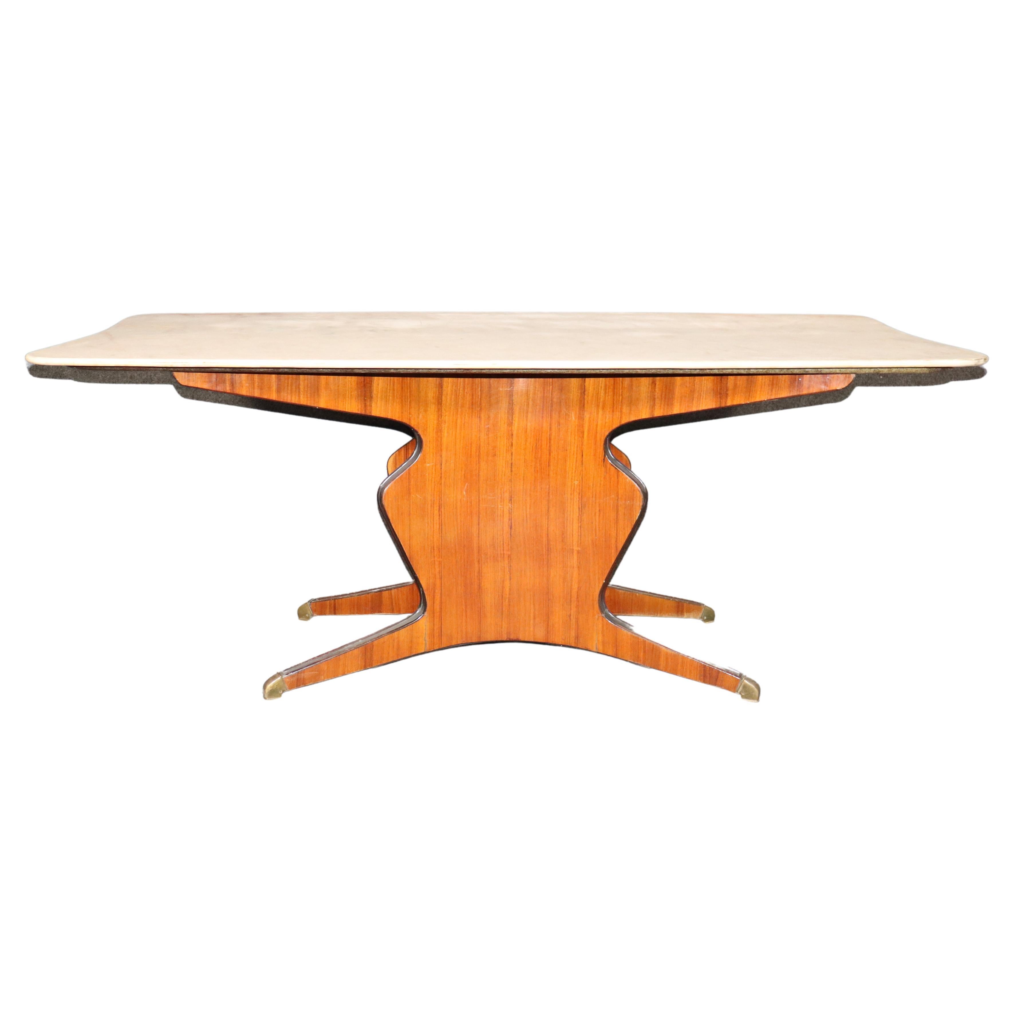 Italian Marble Dining Table For Sale