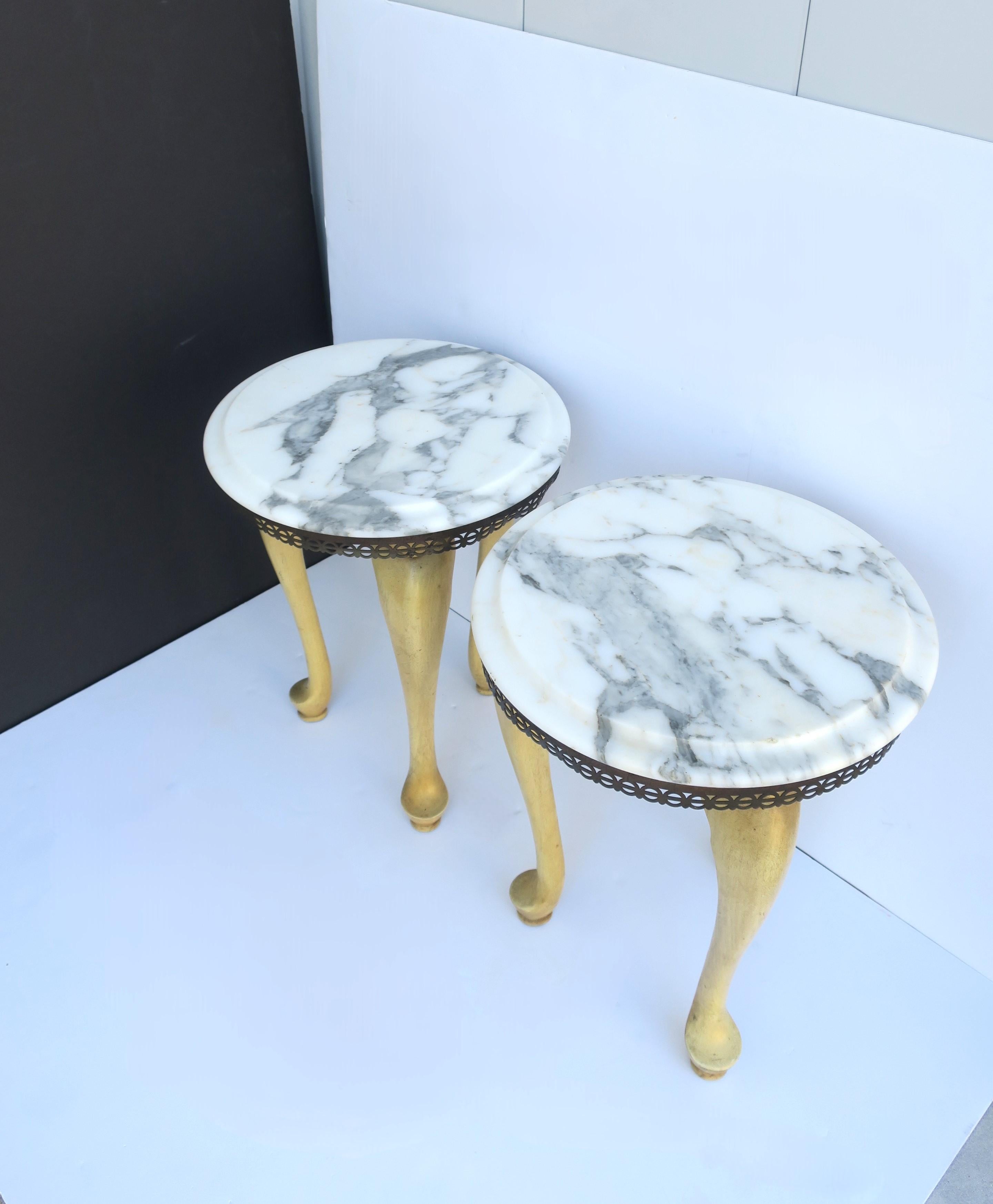 Italian Marble Drinks Table For Sale 4