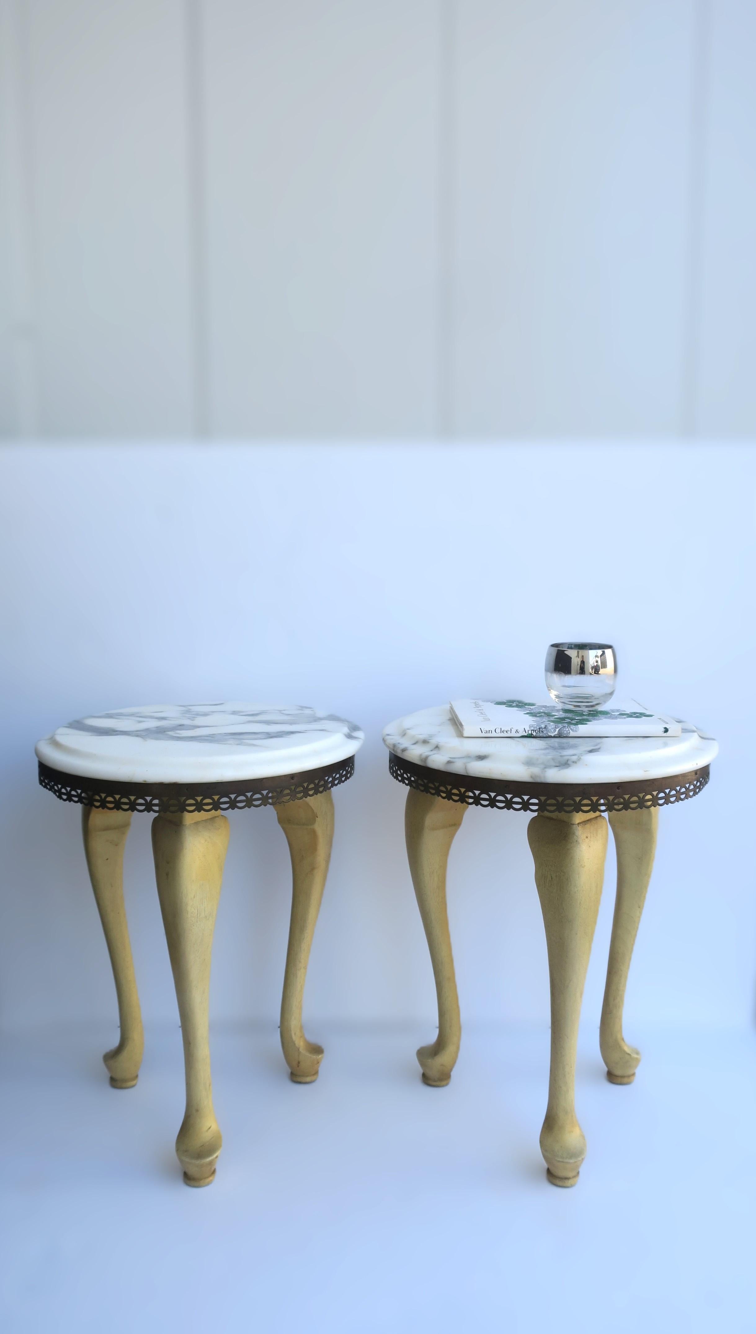 Italian Marble Drinks Table For Sale 6