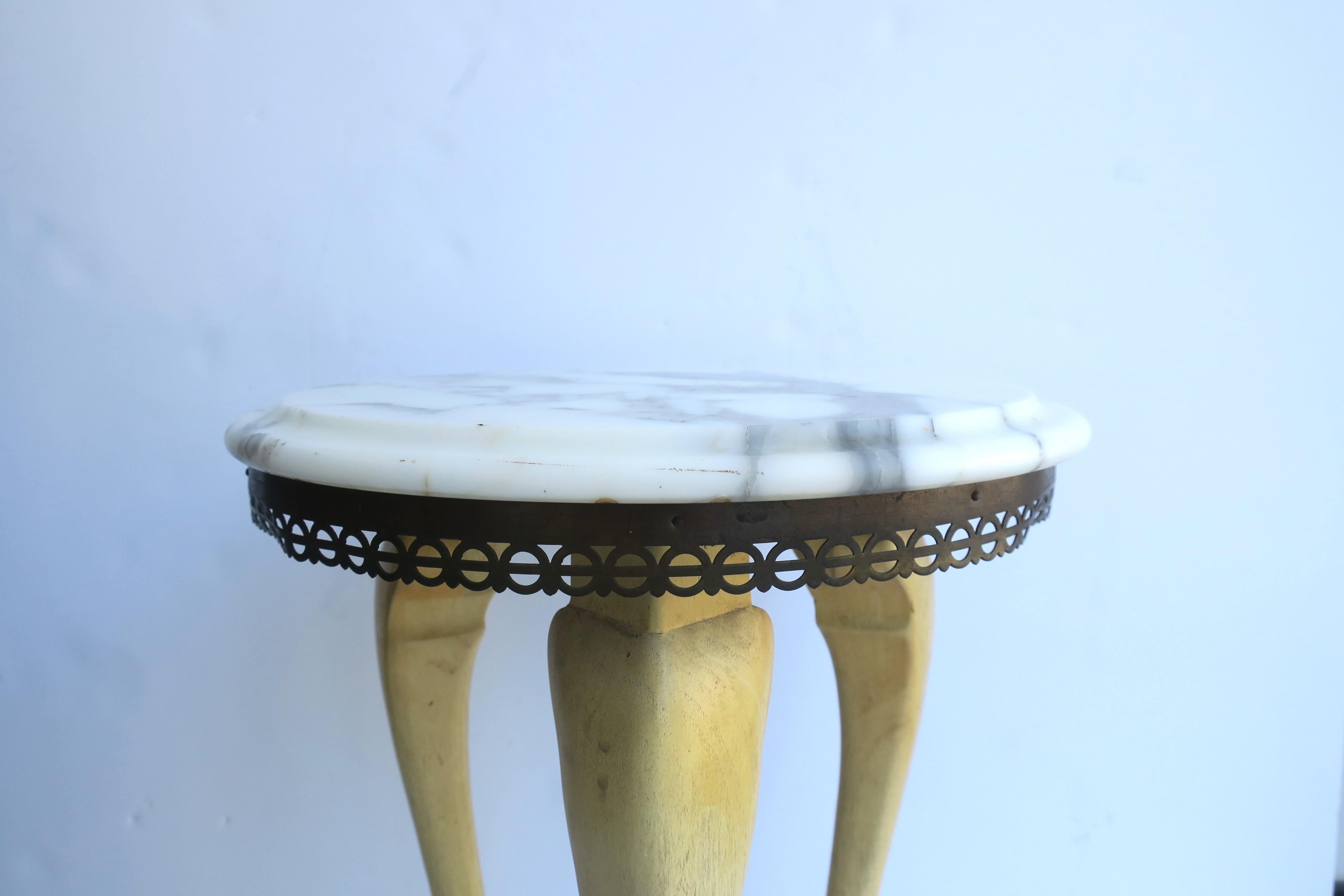 Italian Marble Drinks Table For Sale 7