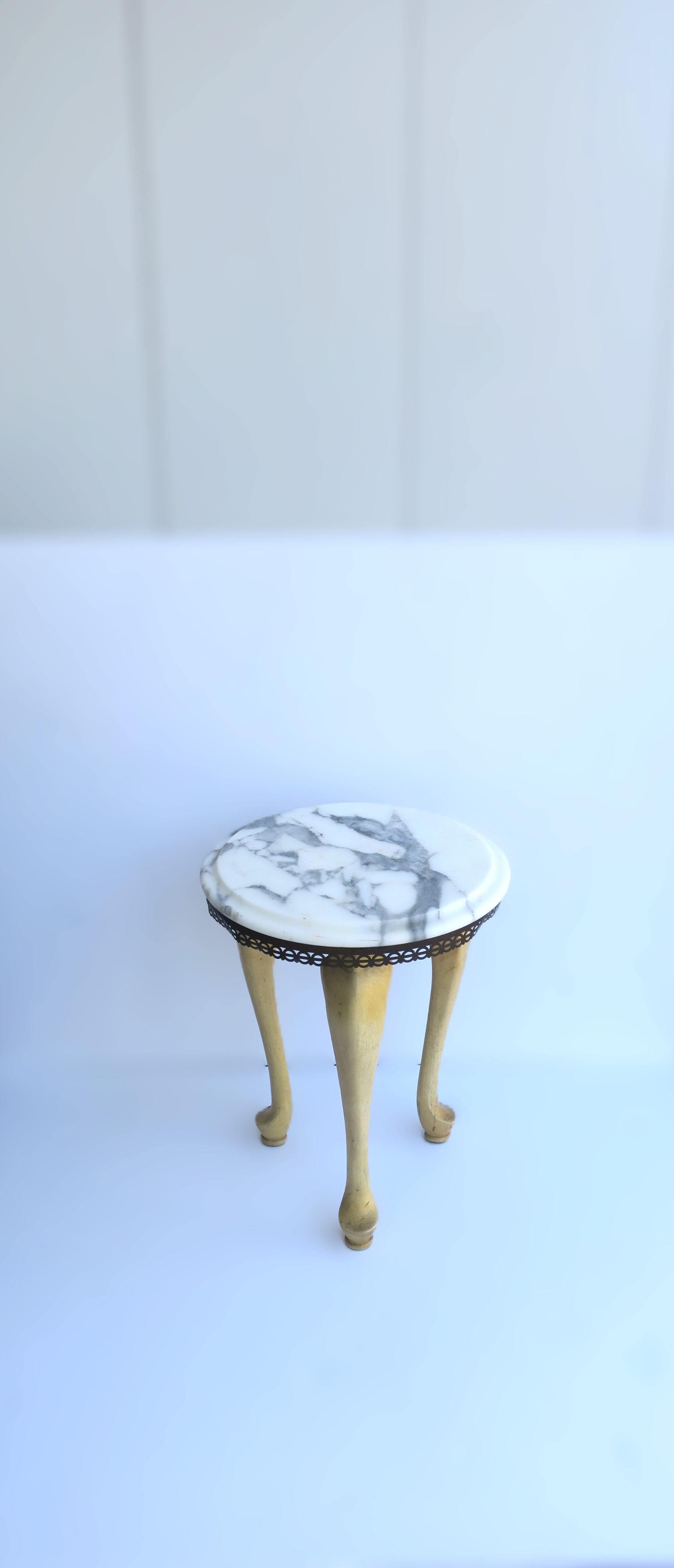 Rococo Italian Marble Drinks Table For Sale