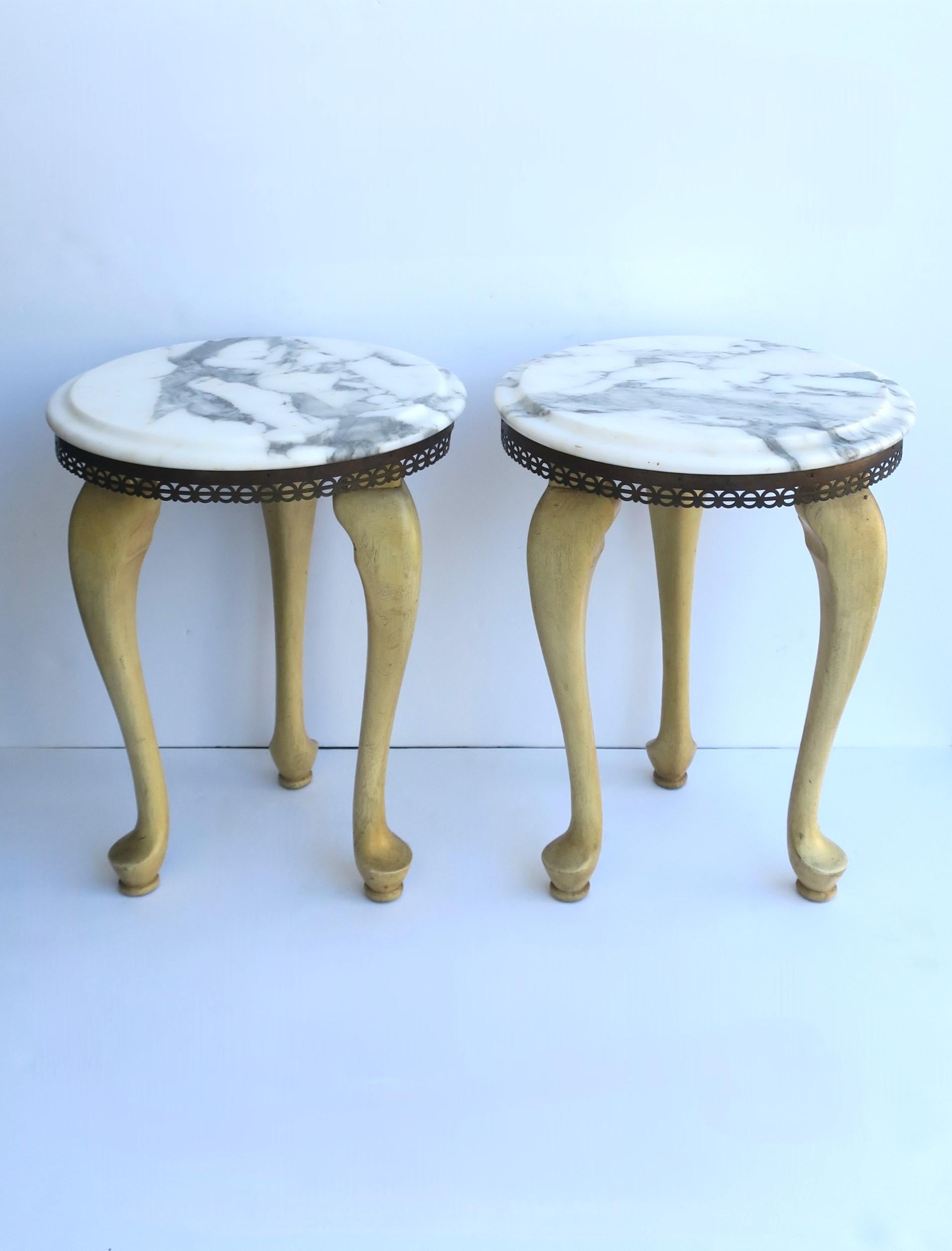 Italian Marble Drinks Table For Sale 2
