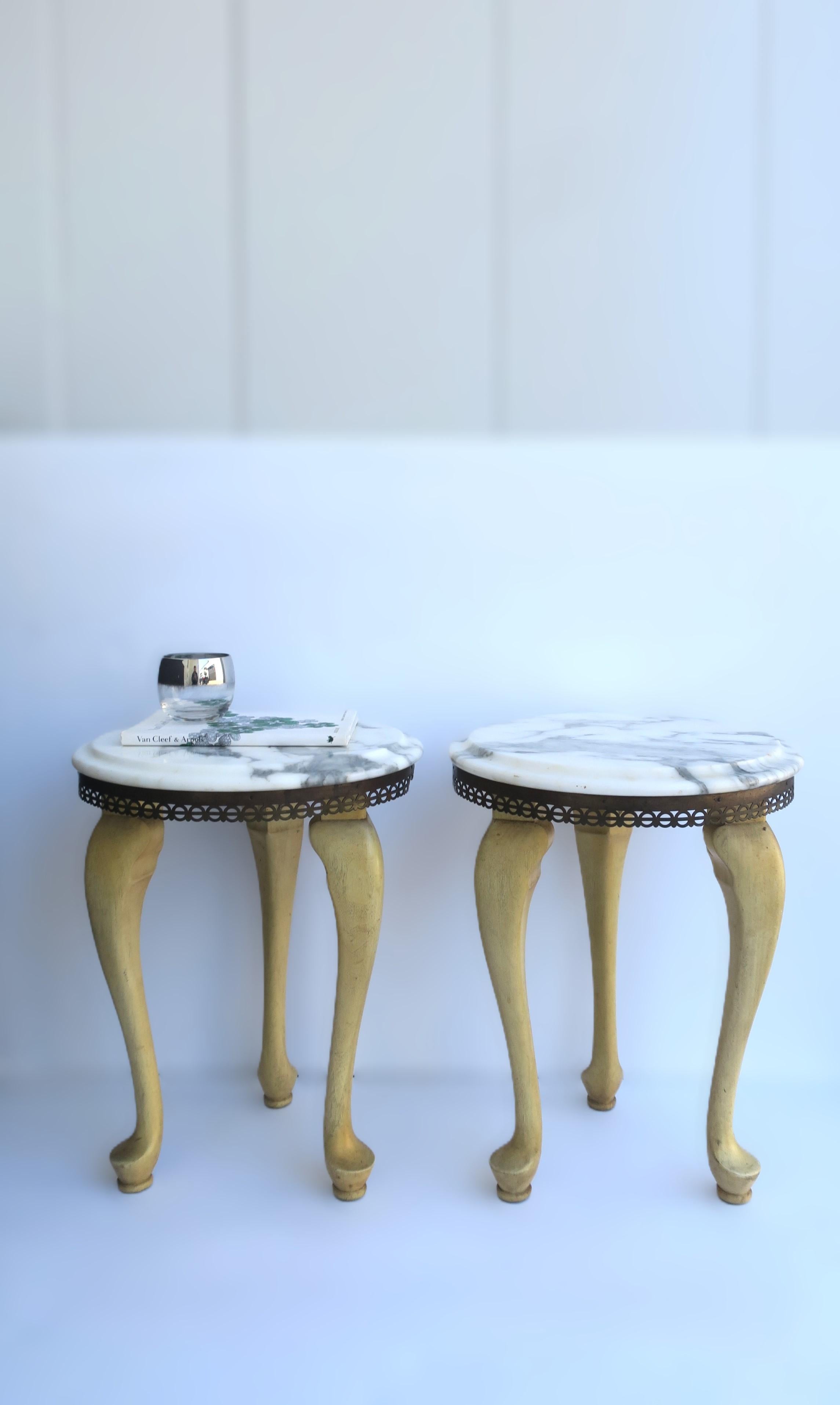 Italian Marble Drinks Table For Sale 3