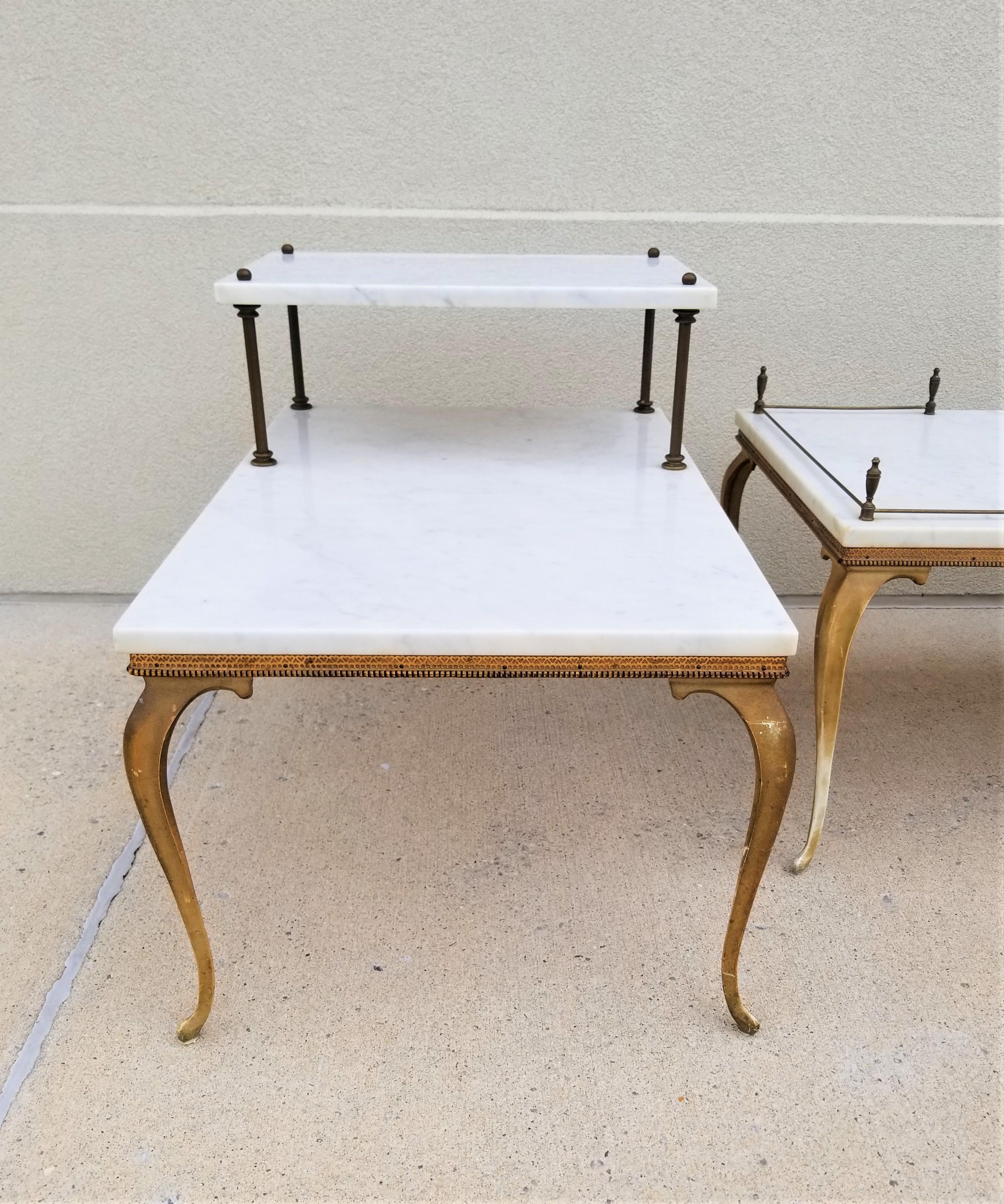 Italian Marble End Tables Made in Italy For Sale 5