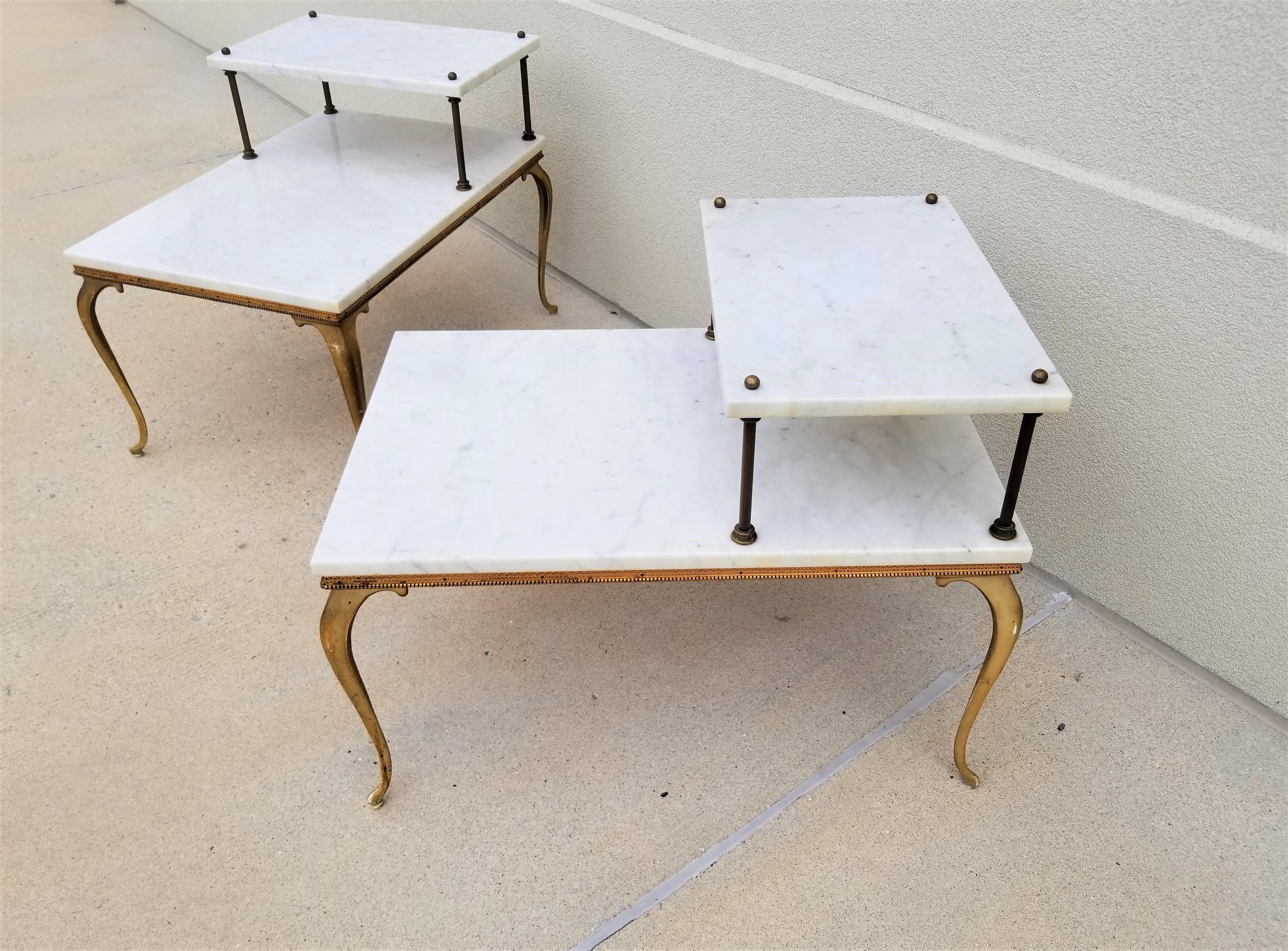 Italian Marble End Tables Made in Italy For Sale 7