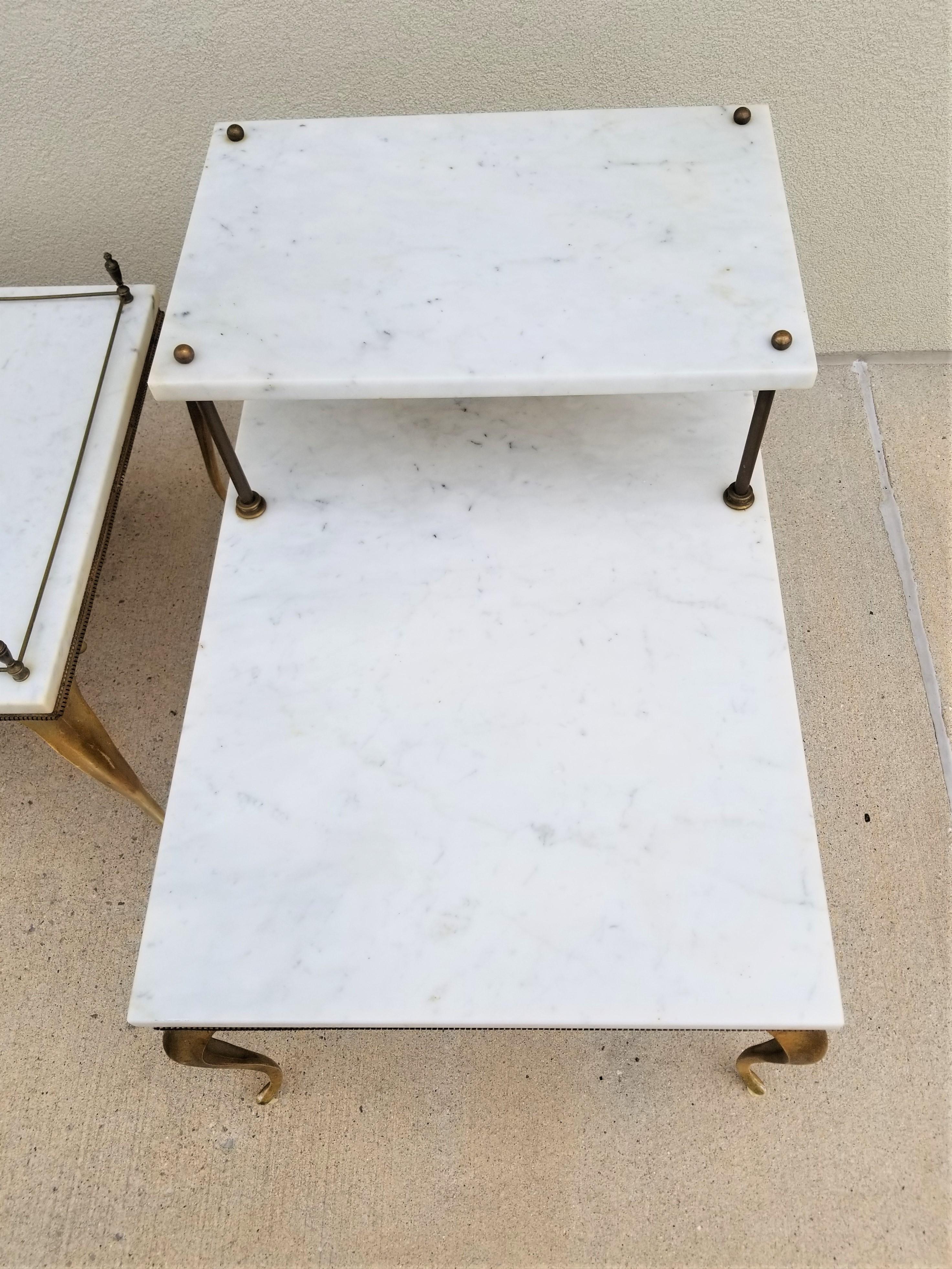 Italian Marble End Tables Made in Italy For Sale 1