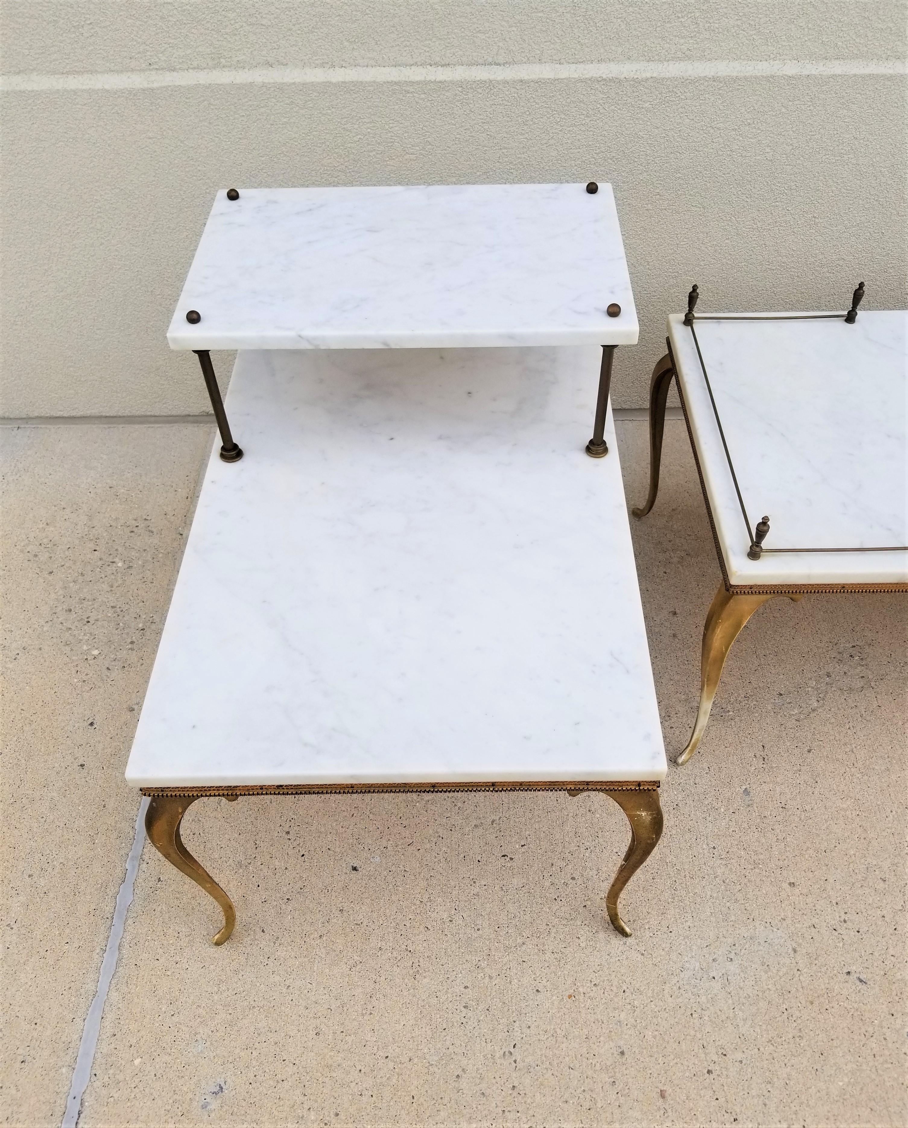 Italian Marble End Tables Made in Italy For Sale 3