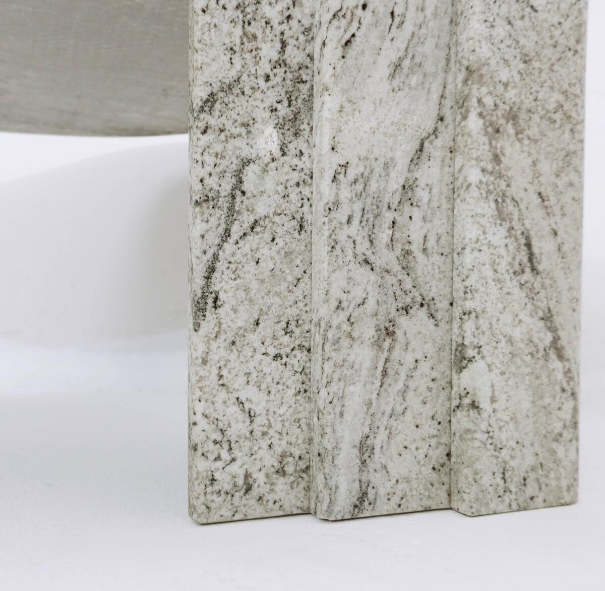 Italian Marble Eye Shaped Coffee Table, 1970s 6