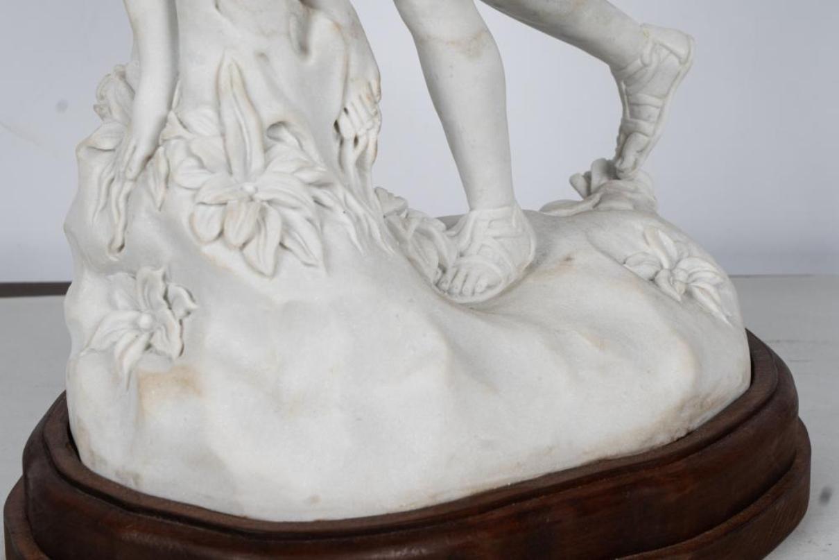 Italian Marble Figural Group For Sale 5