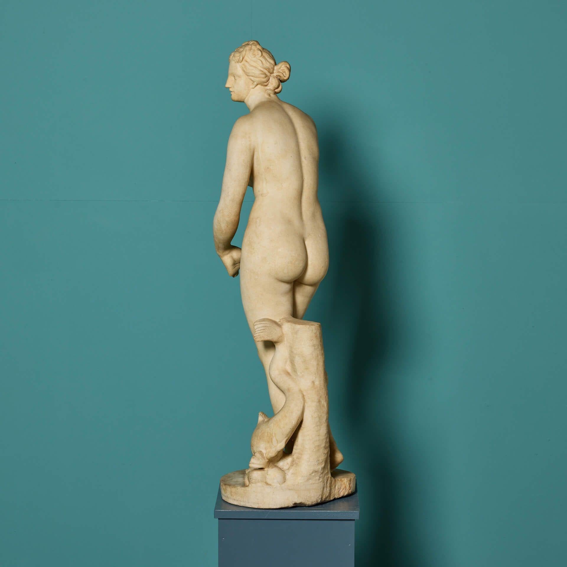 Figure de Vénus de Médicis Grand Tour en marbre italien État moyen - En vente à Wormelow, Herefordshire