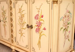 Italian Marble Hand Painted Credenza Sideboard Maple & Co
