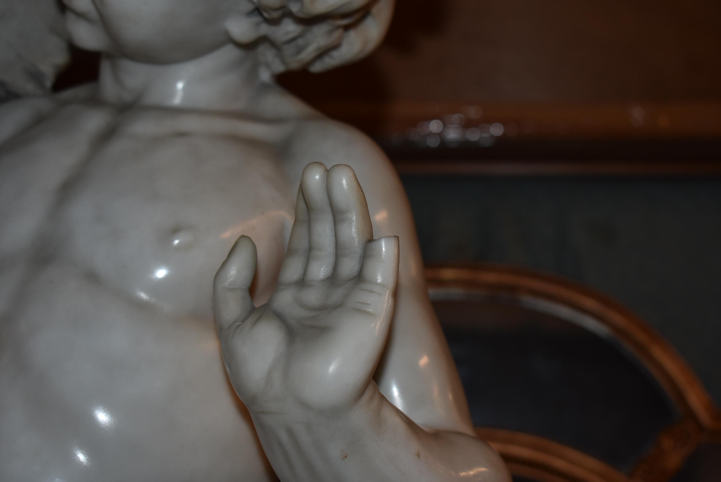 Italienische Marmormündungsstatuefigur aus Marmor, 75