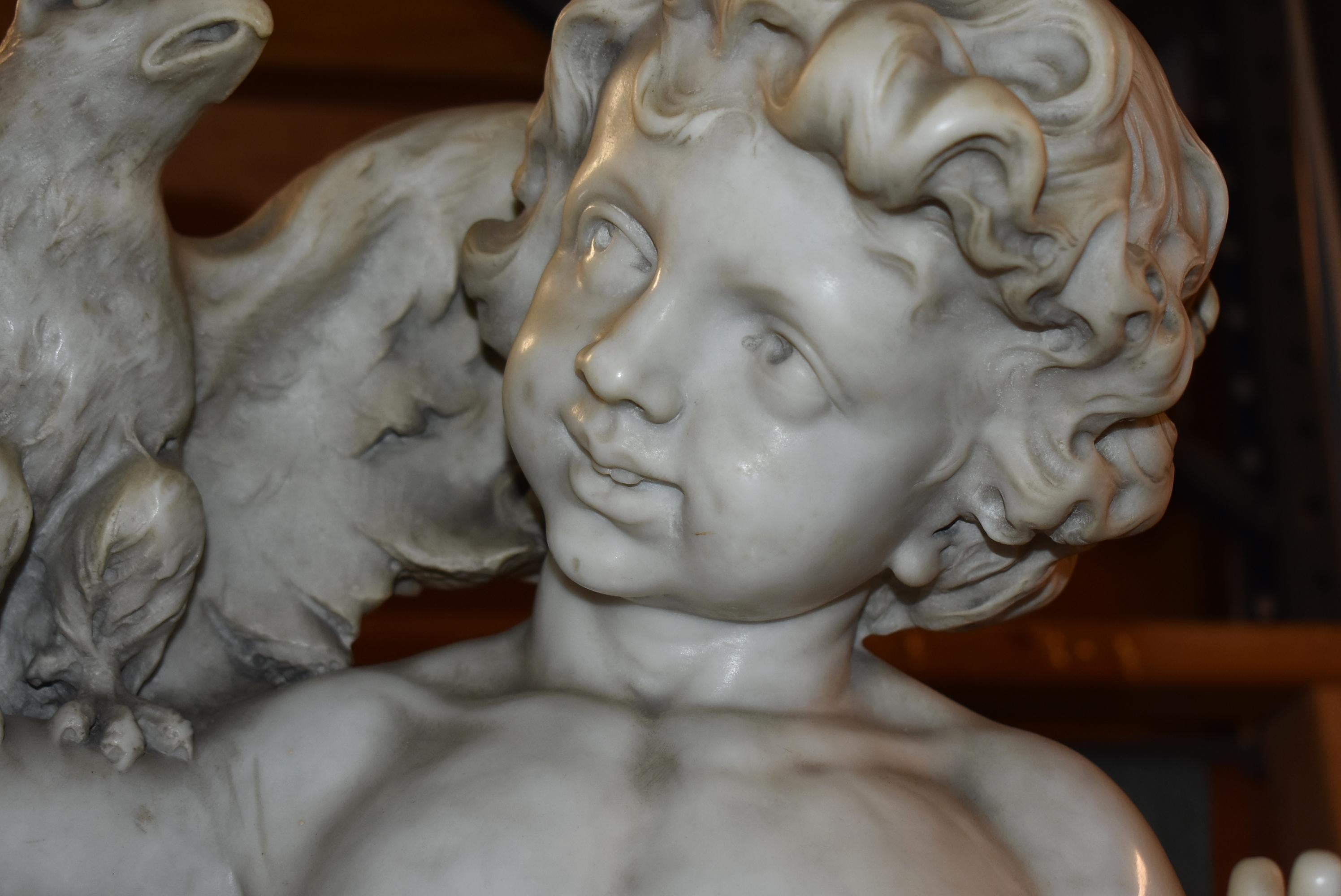 Italienische Marmormündungsstatuefigur aus Marmor, 75