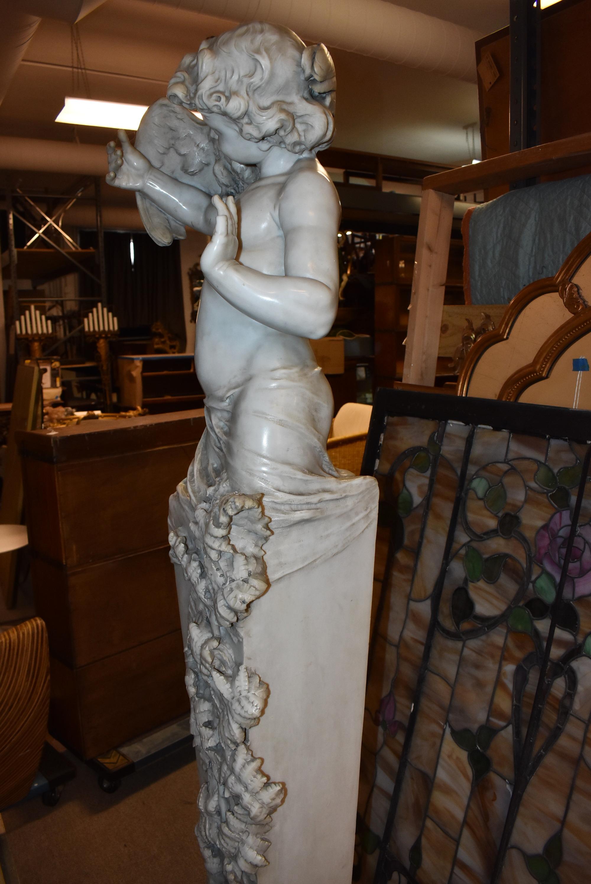 Italienische Marmormündungsstatuefigur aus Marmor, 75