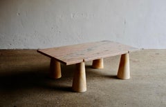 Italian Marble Mangiarotti Style Coffee Table