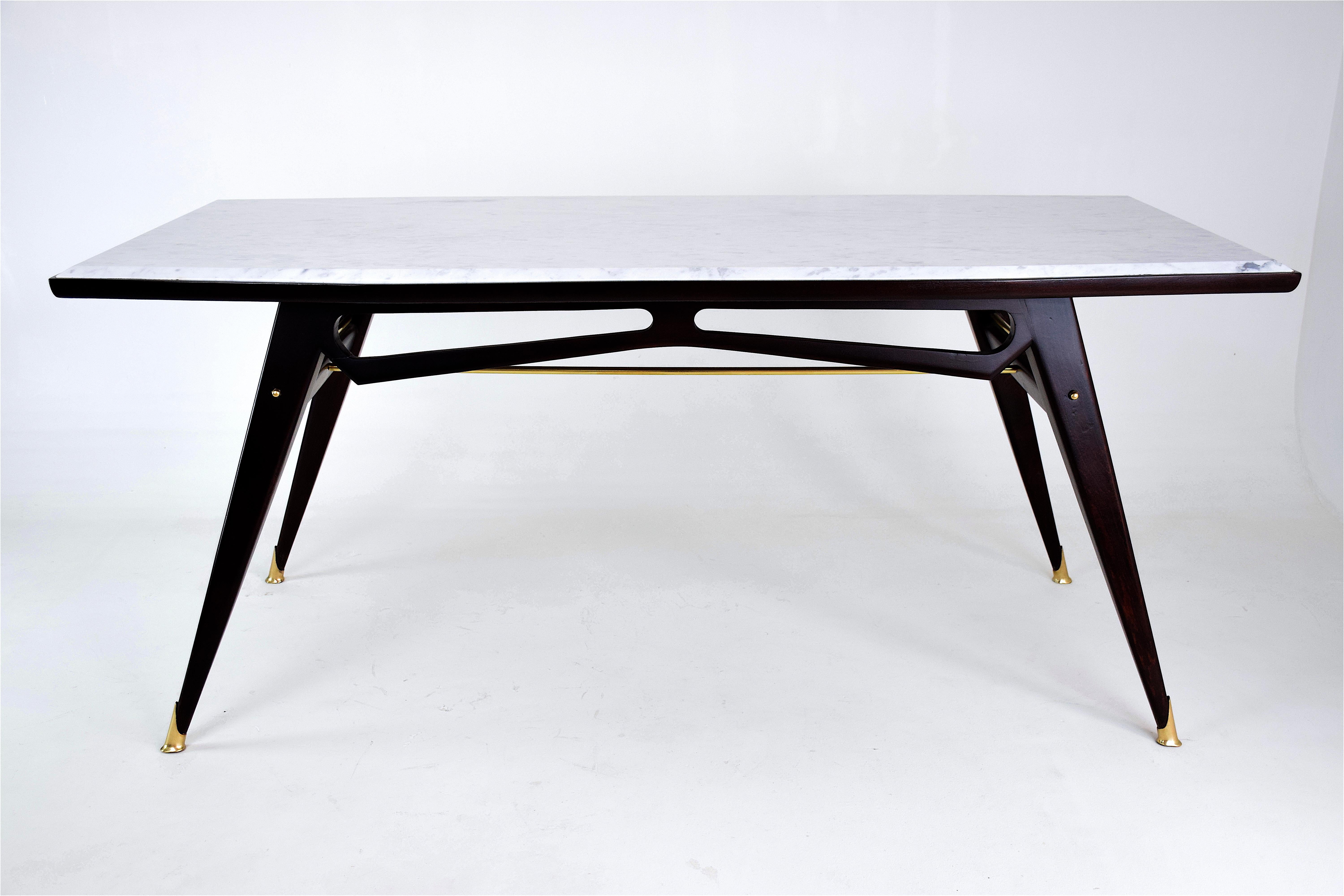 Mid-Century Modern Italian Marble Midcentury Dining Table, 1950s