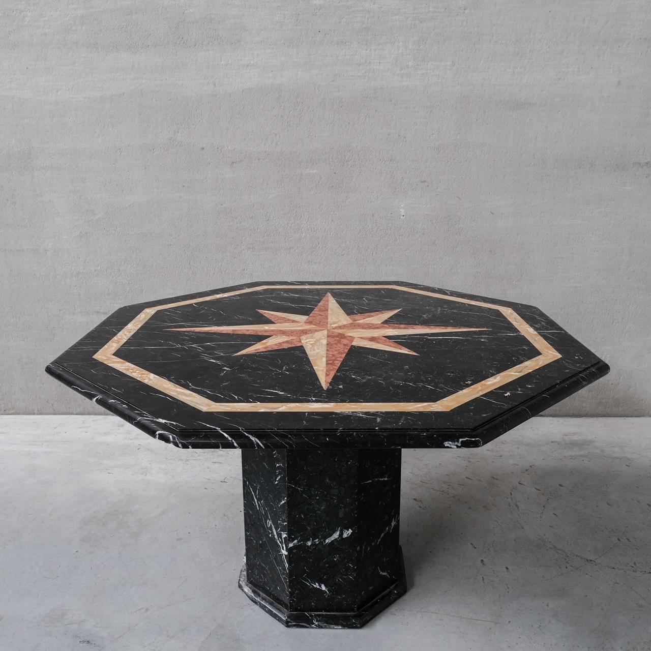 Italian Marble Midcentury Dining Table or Centre Table 5