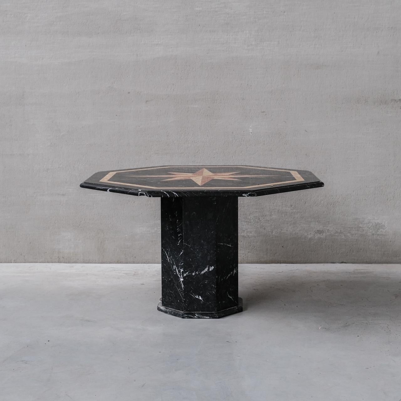 Italian Marble Midcentury Dining Table or Centre Table For Sale 6