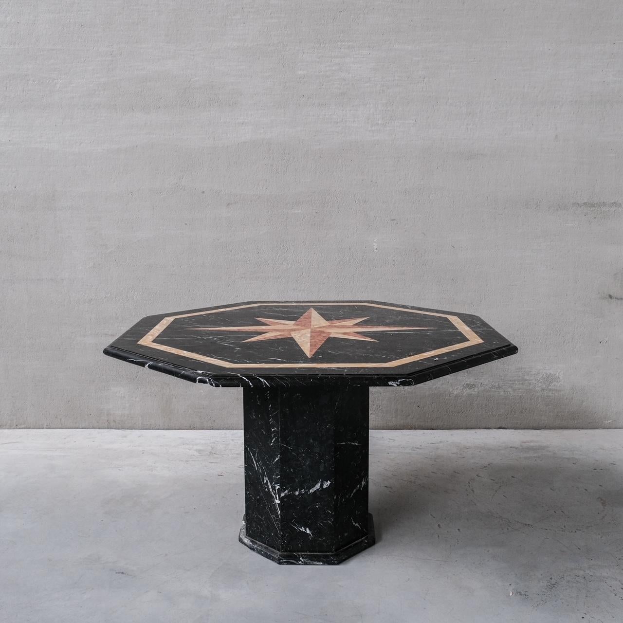 Italian Marble Midcentury Dining Table or Centre Table For Sale 8