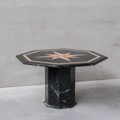 Italian Marble Midcentury Dining Table or Centre Table