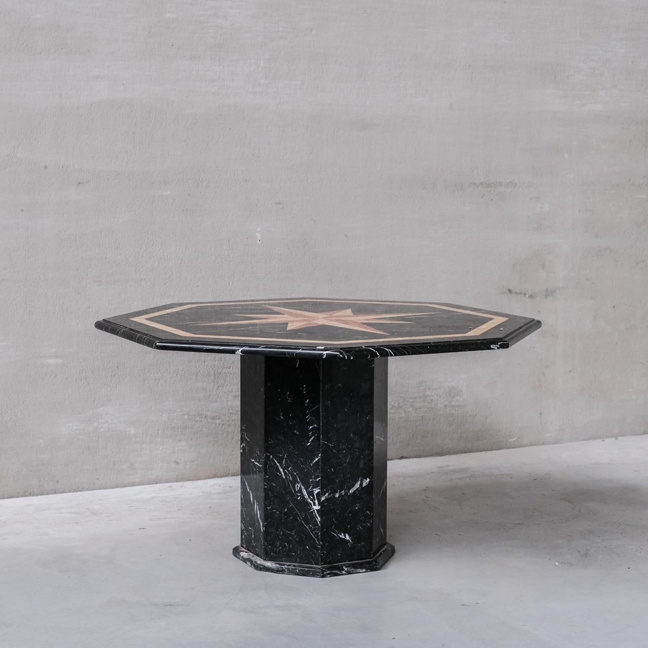 Mid-Century Modern Italian Marble Midcentury Dining Table or Centre Table For Sale