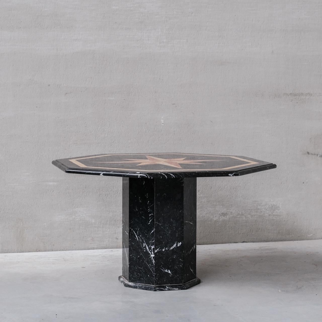 Italian Marble Midcentury Dining Table or Centre Table 2