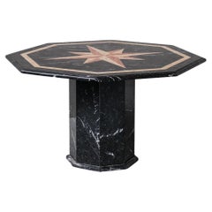 Italian Marble Midcentury Dining Table or Centre Table