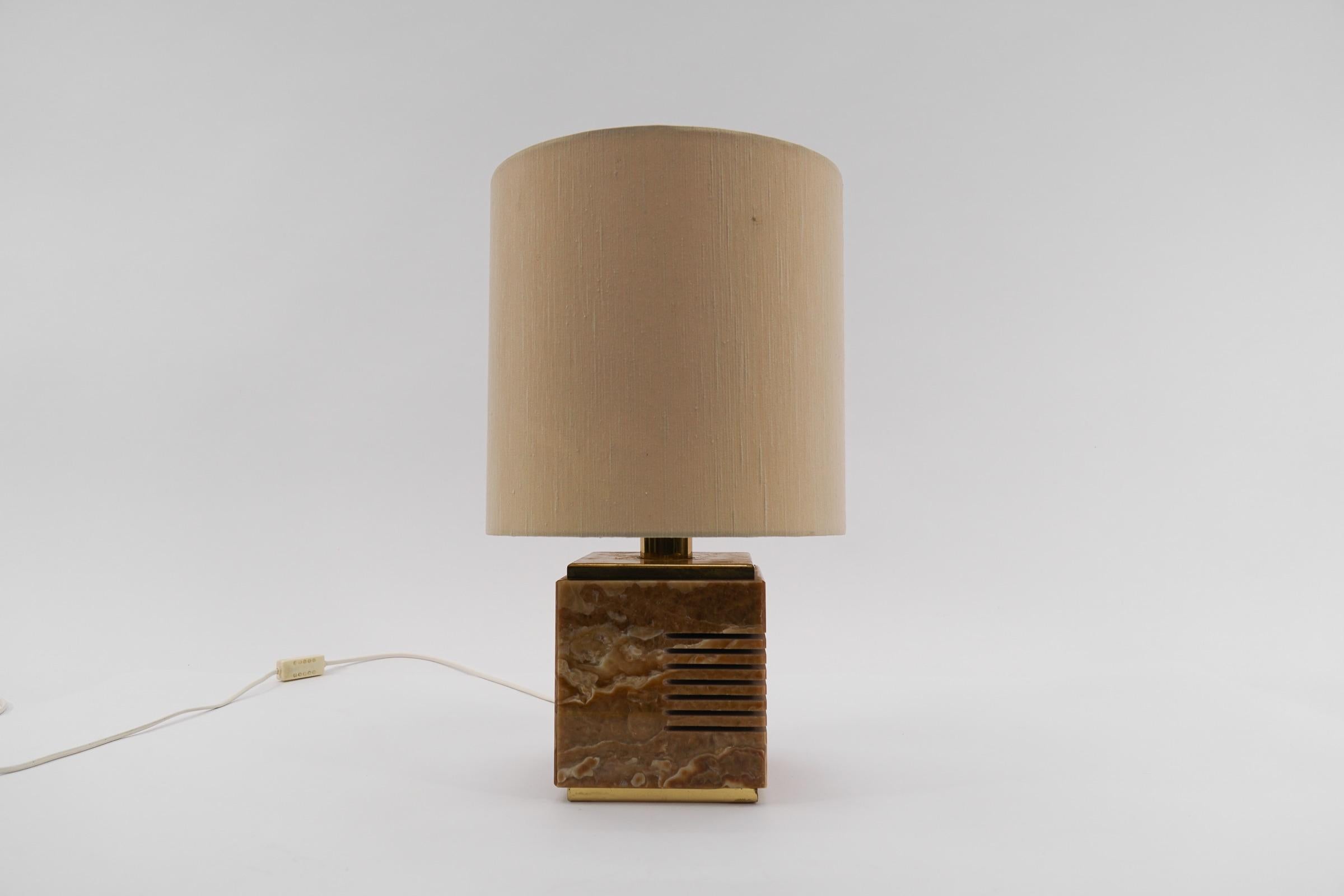 Mid-20th Century Italian Marble Mid-Century Modern Table Lamp, 1960s  For Sale