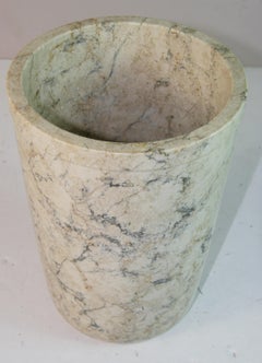 Vase/refroidisseur à vin minimaliste en marbre italien